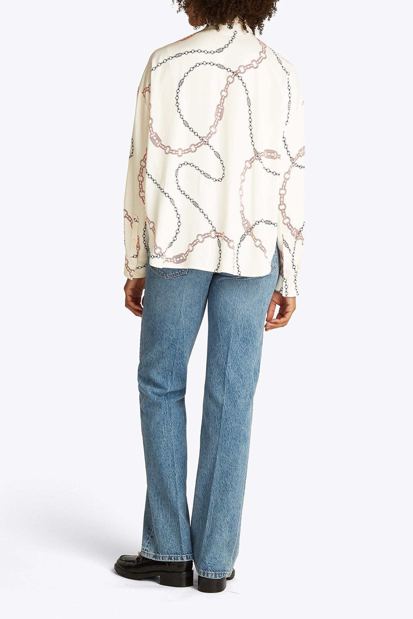 RELAXED FIT BLOUSE, WHITE 2