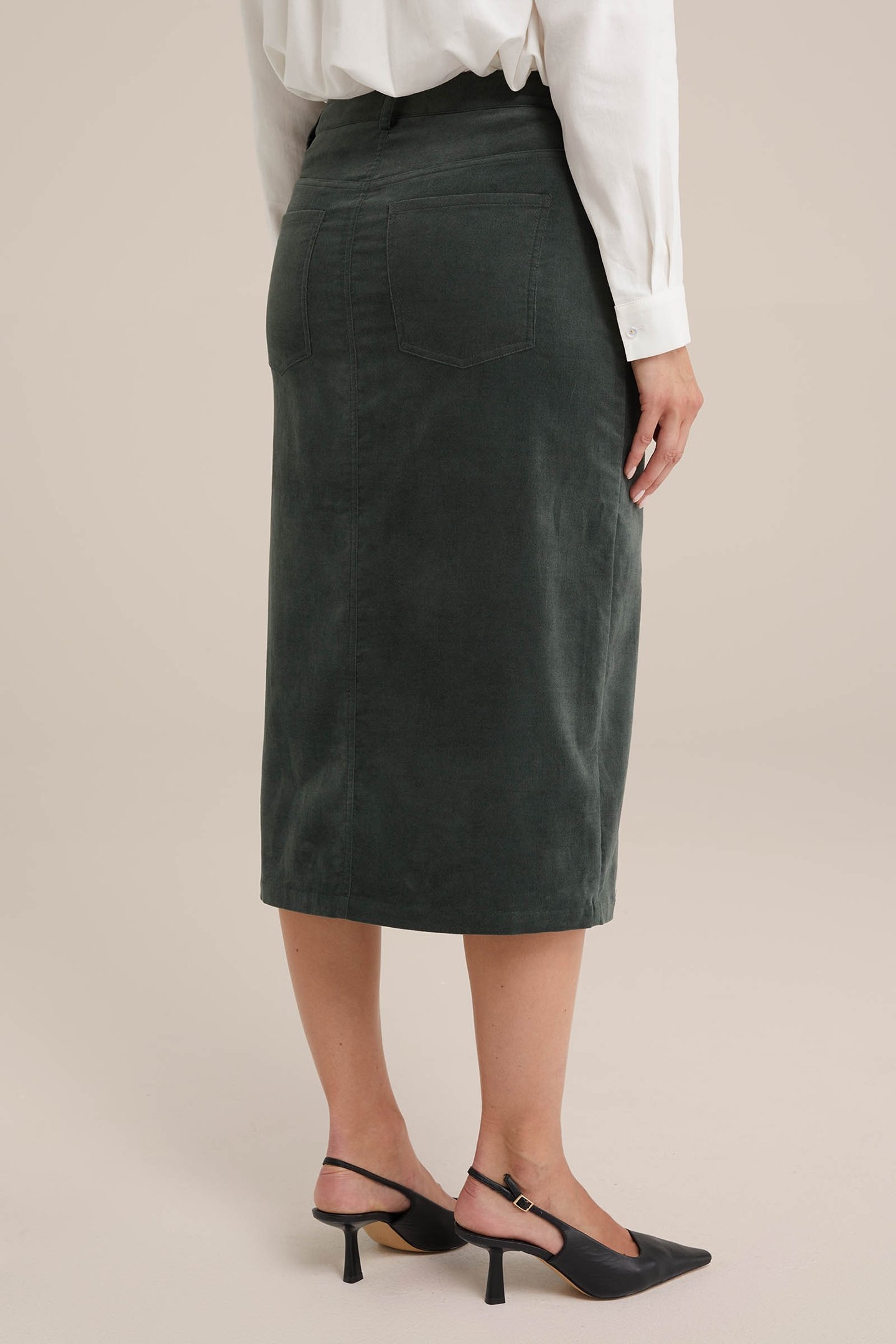 SKIRT PENCIL GREEN 2