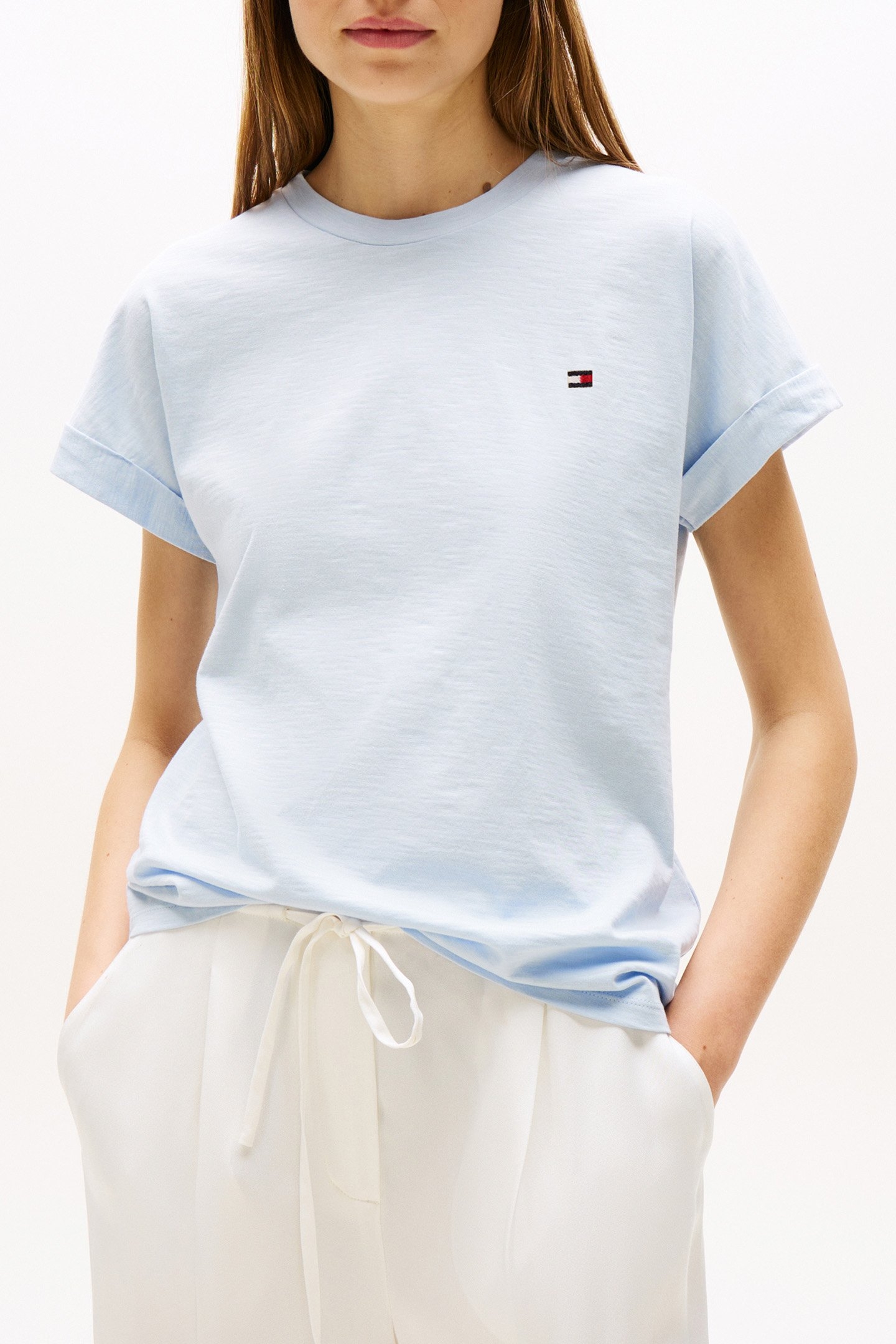 SLUB MDRN REGULAR FIT T-SHIRT BREEZY BLUE 1