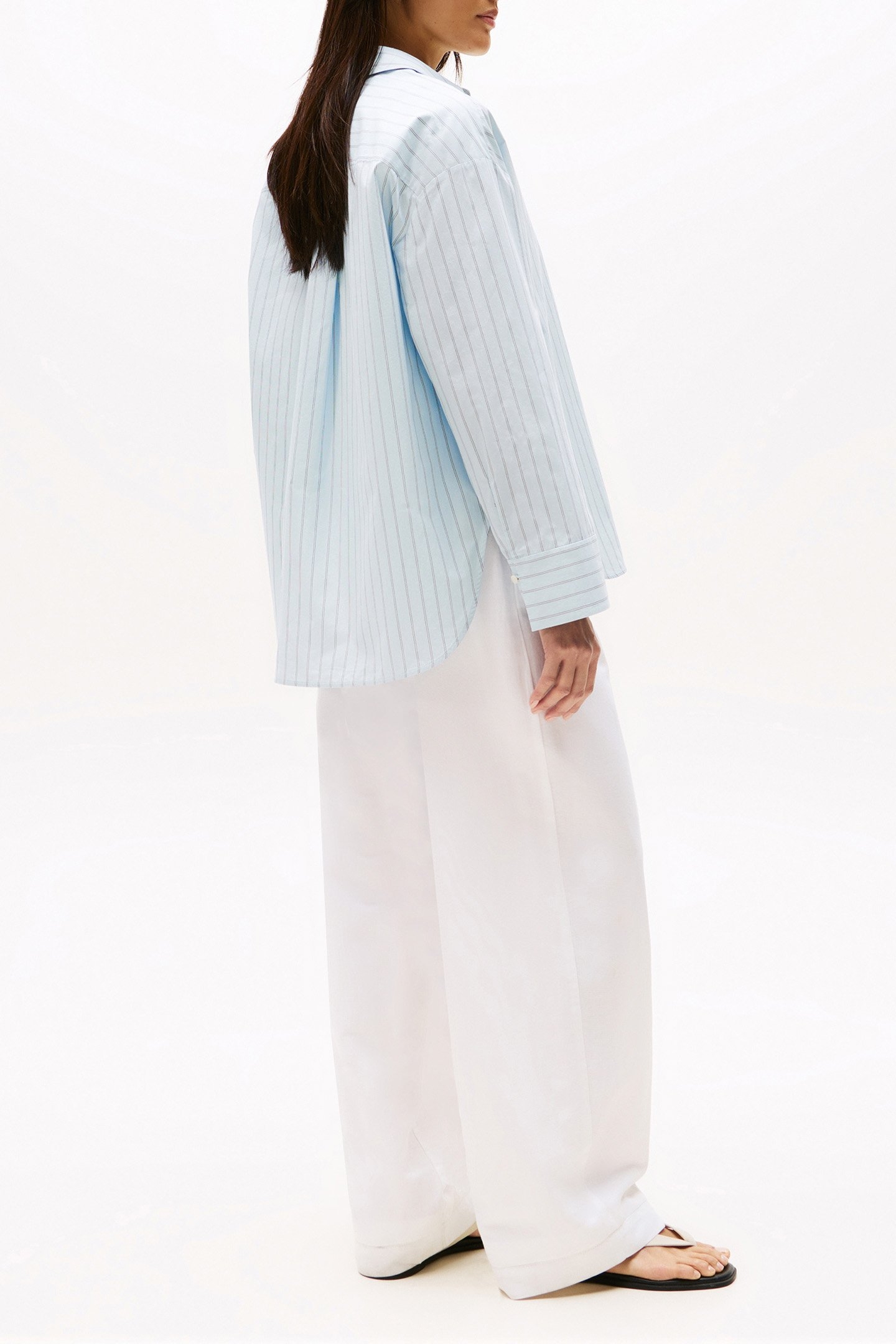 ESS POPLIN NEW EASY WIDE FIT SHIRT BREEZY BLUE 3