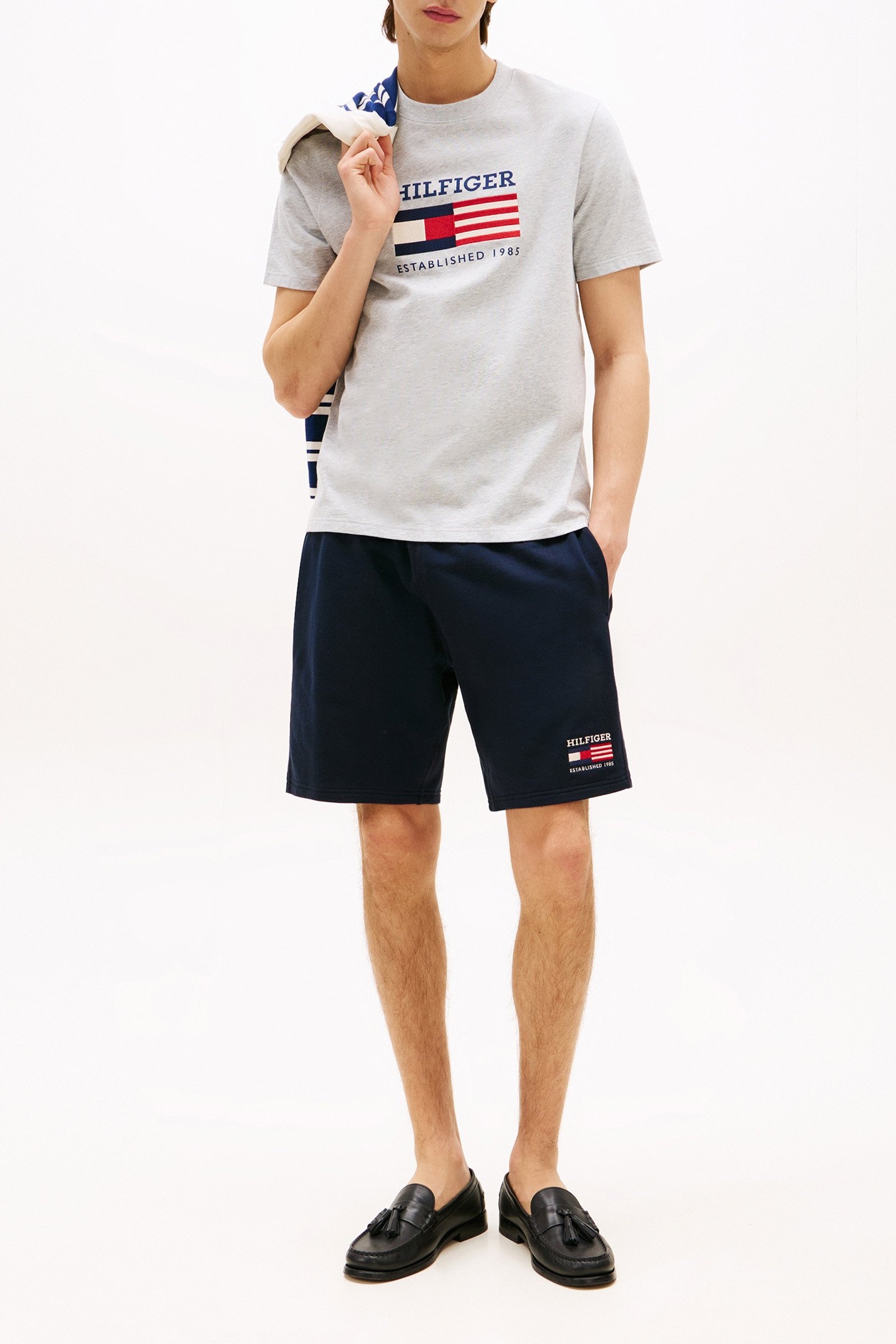 AMERICANA MONOTYPE F REGULAR FIT T-SHIRT LIGHT GREY HEATHER 2