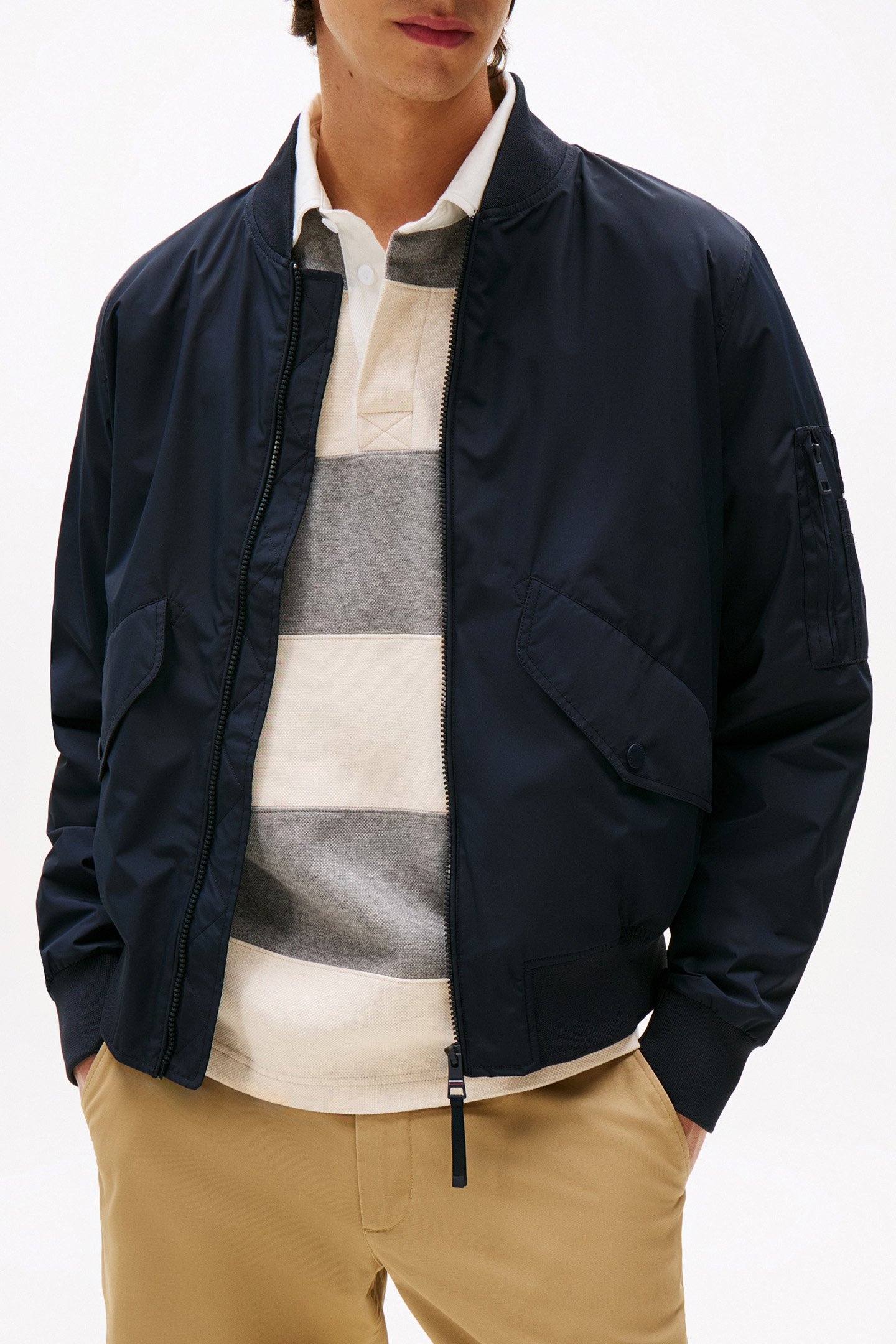 PACKABLE BOMBER STANDARD FIT JACKET DESERT SKY 1