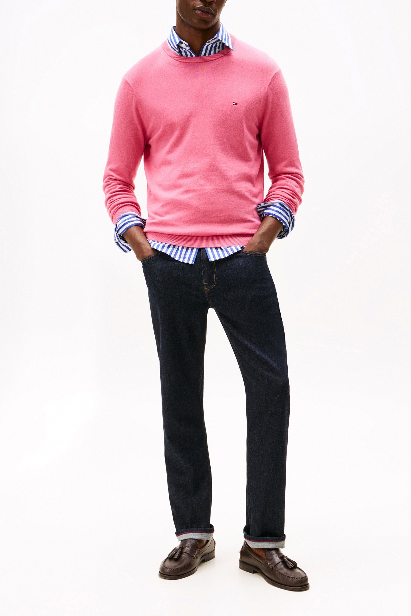 ESSENTIAL REGULAR FIT CREWNECK PULLOVER VINTAGE ROSY PINK 2