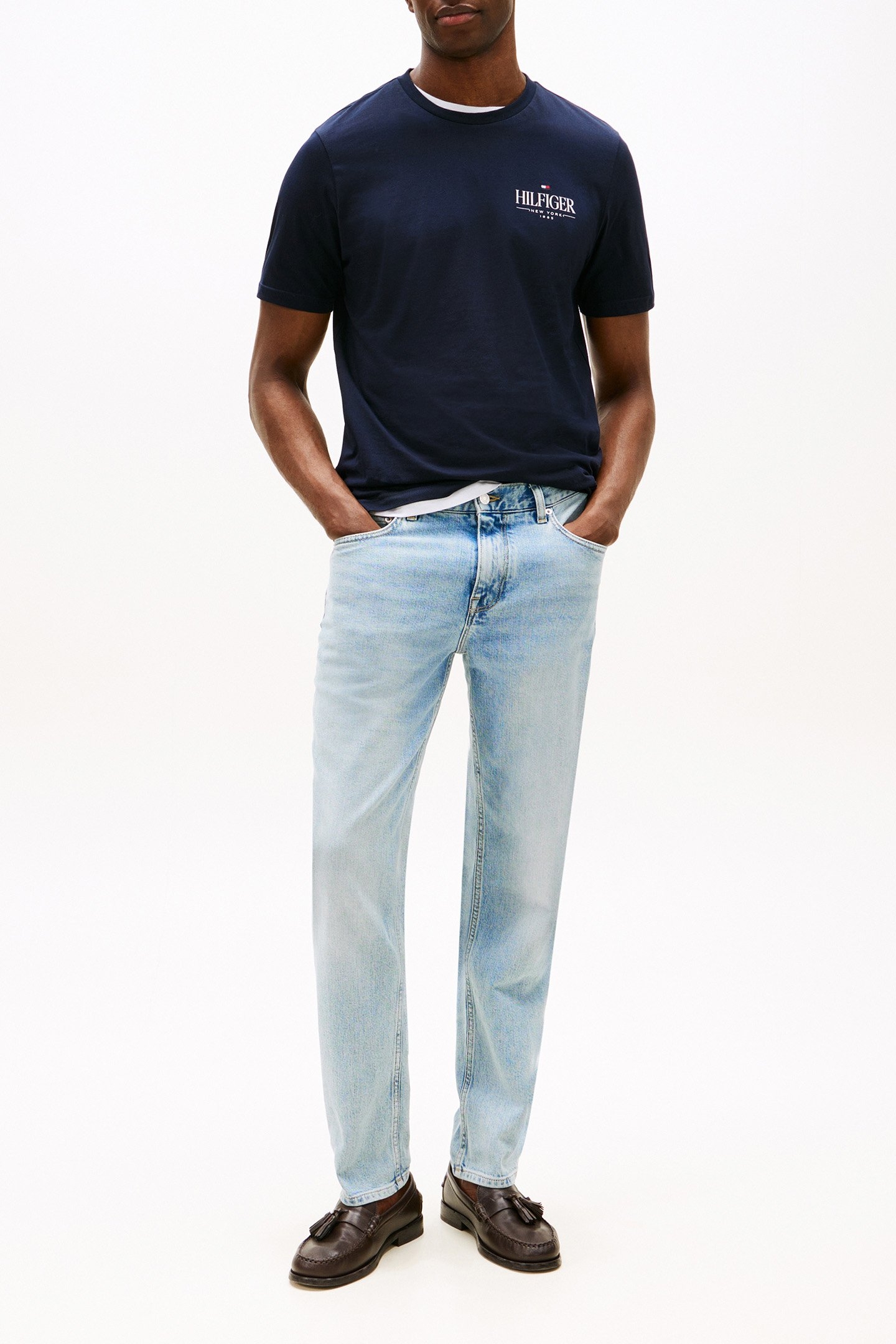 HILFIGER STACK REGULAR FIT T-SHIRT DESERT SKY 2