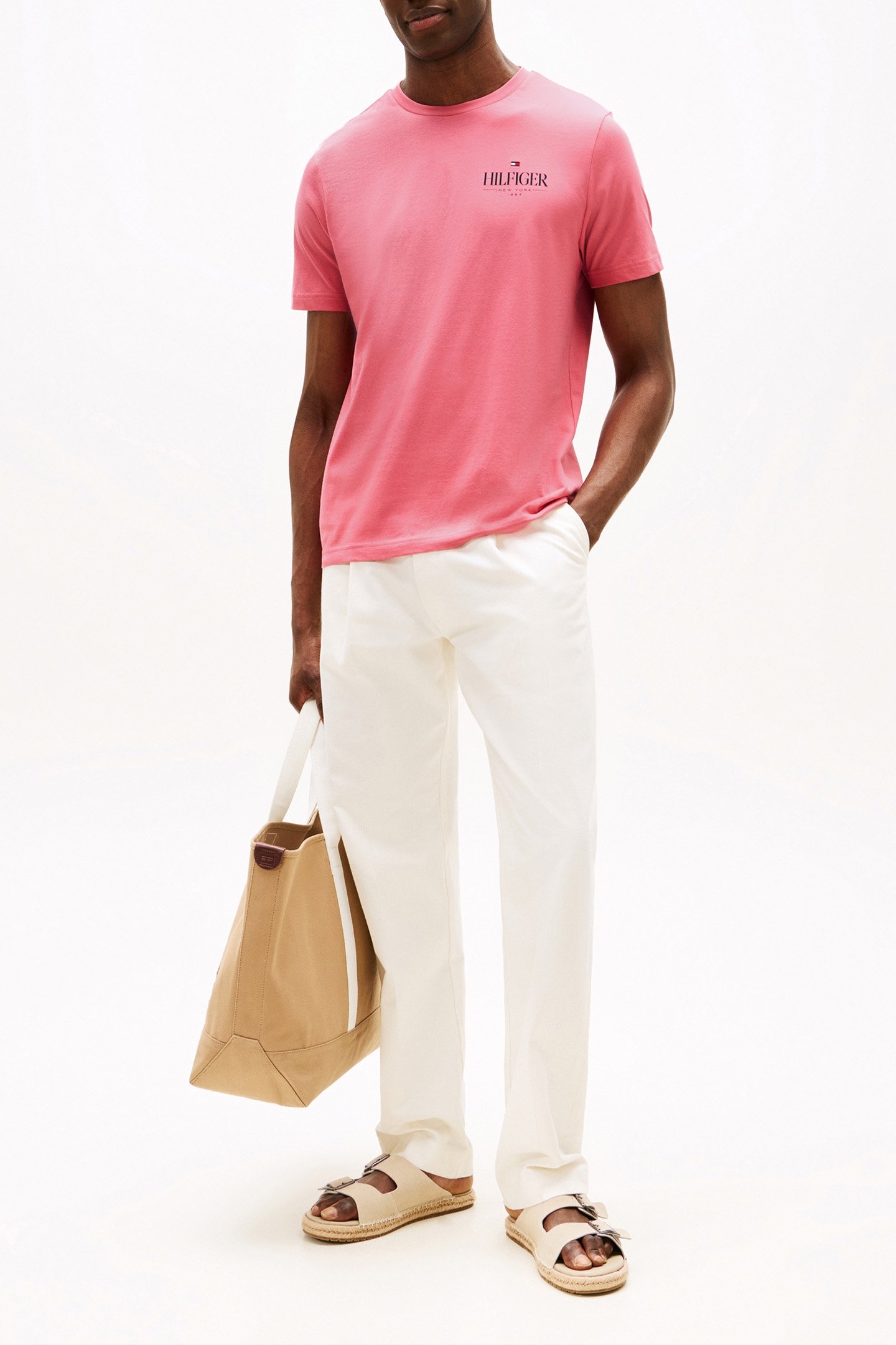 HILFIGER STACK TEE REGULAR FIT T-SHIRT ROZE 2