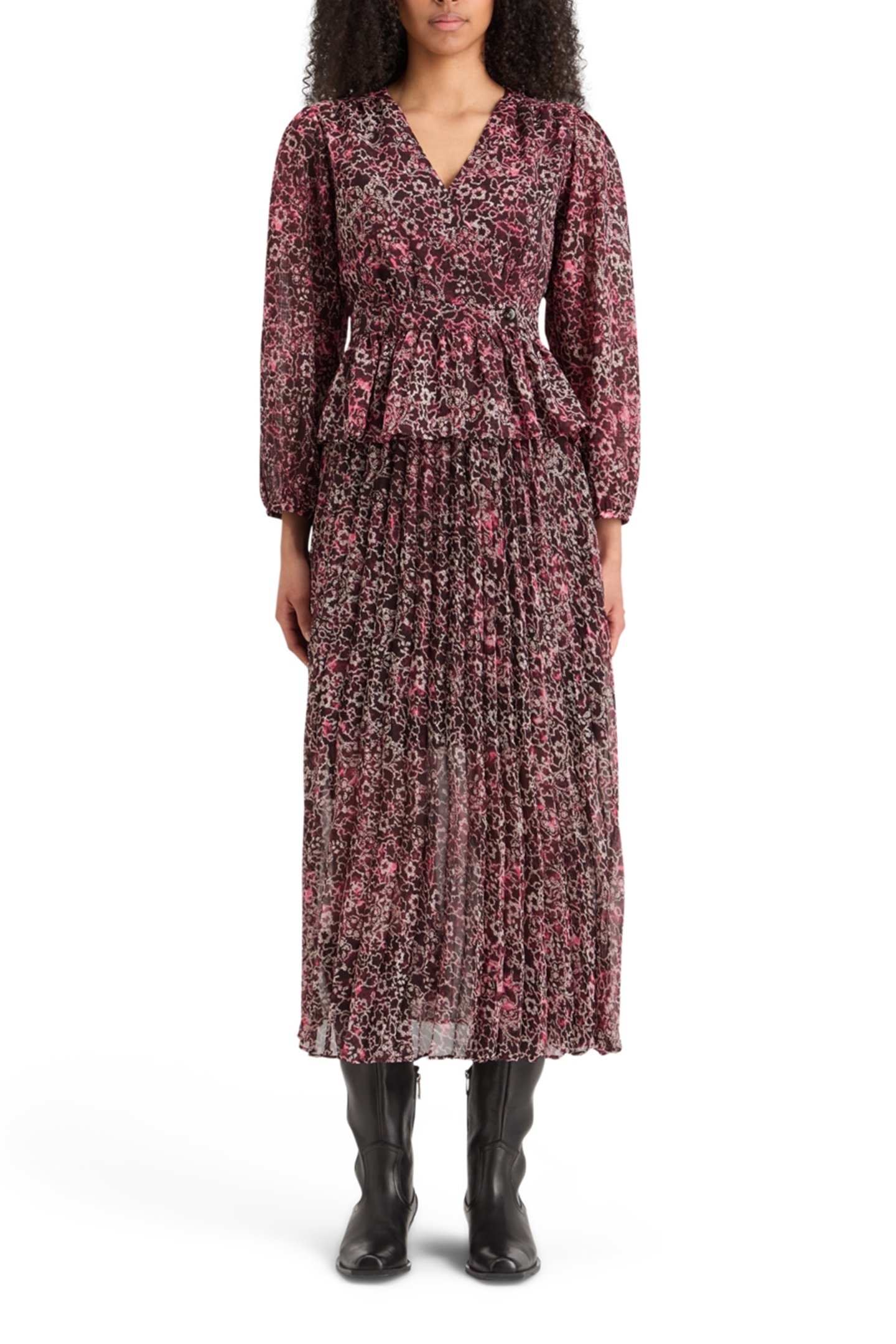 WRAP TOP SHIBORI FLORAL PINK 3