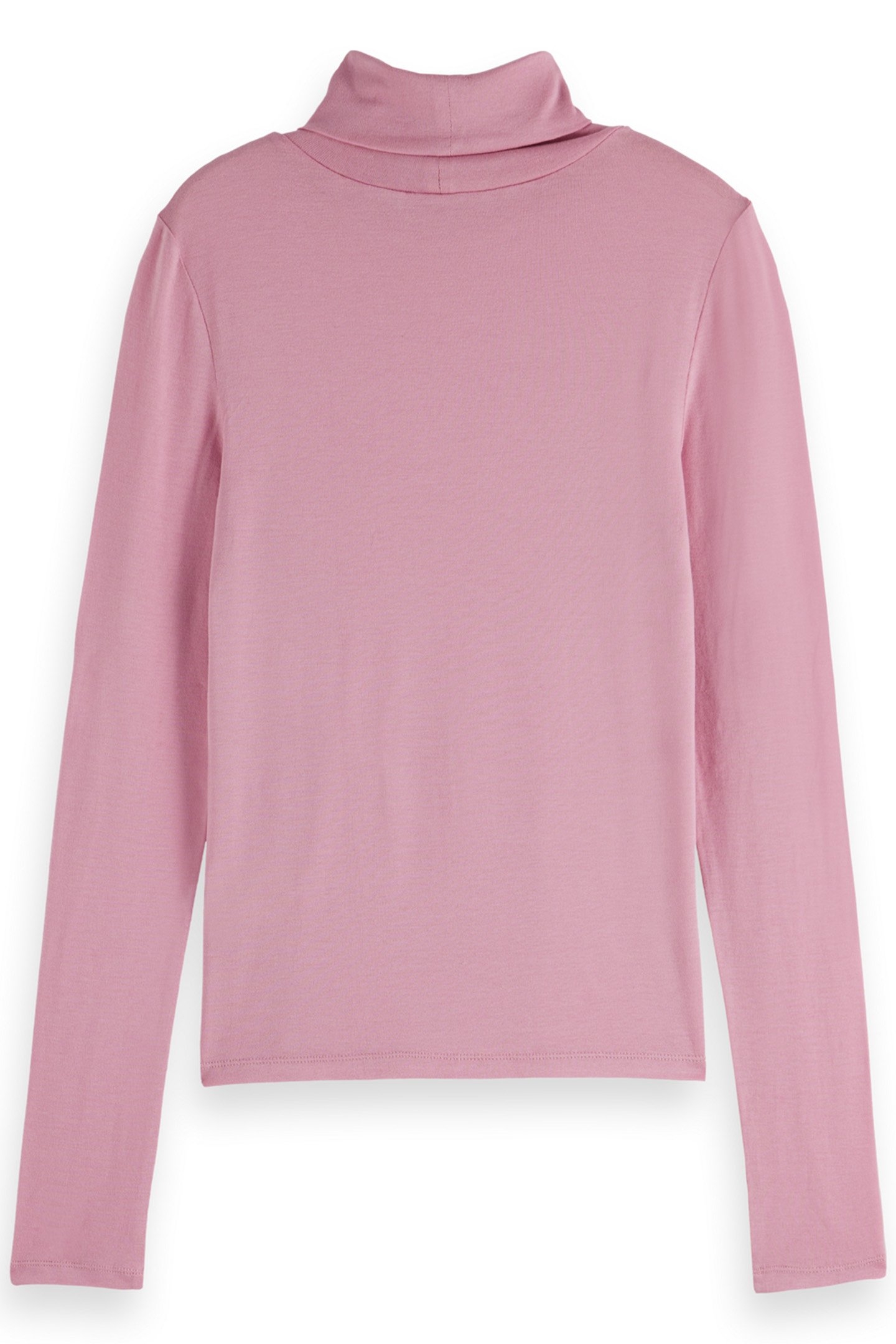 ROLL UP NECK LONG SLEEVE T-SHIRT CADILLAC PINK 5