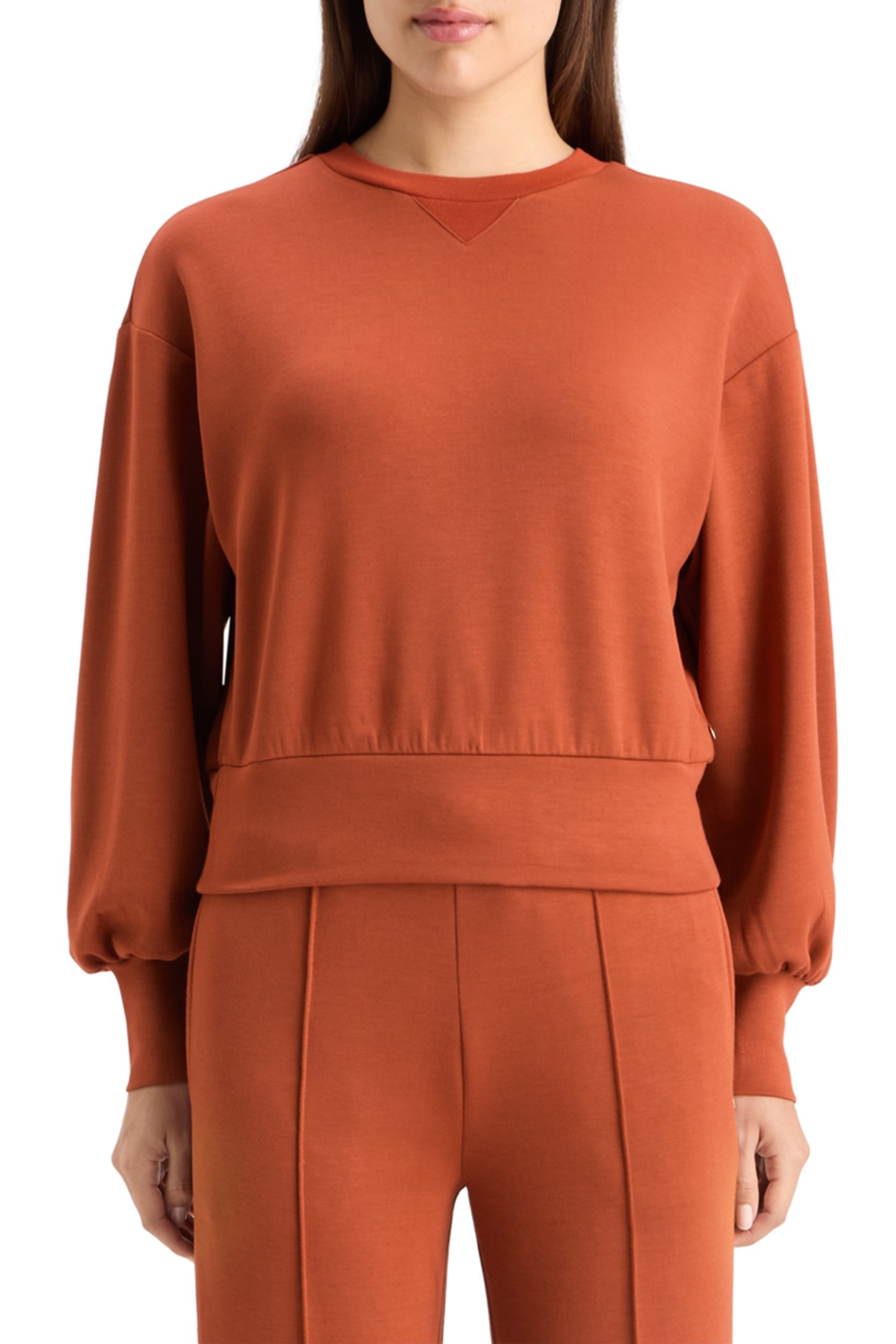 MODAL SWEATSHIRT RUST 1