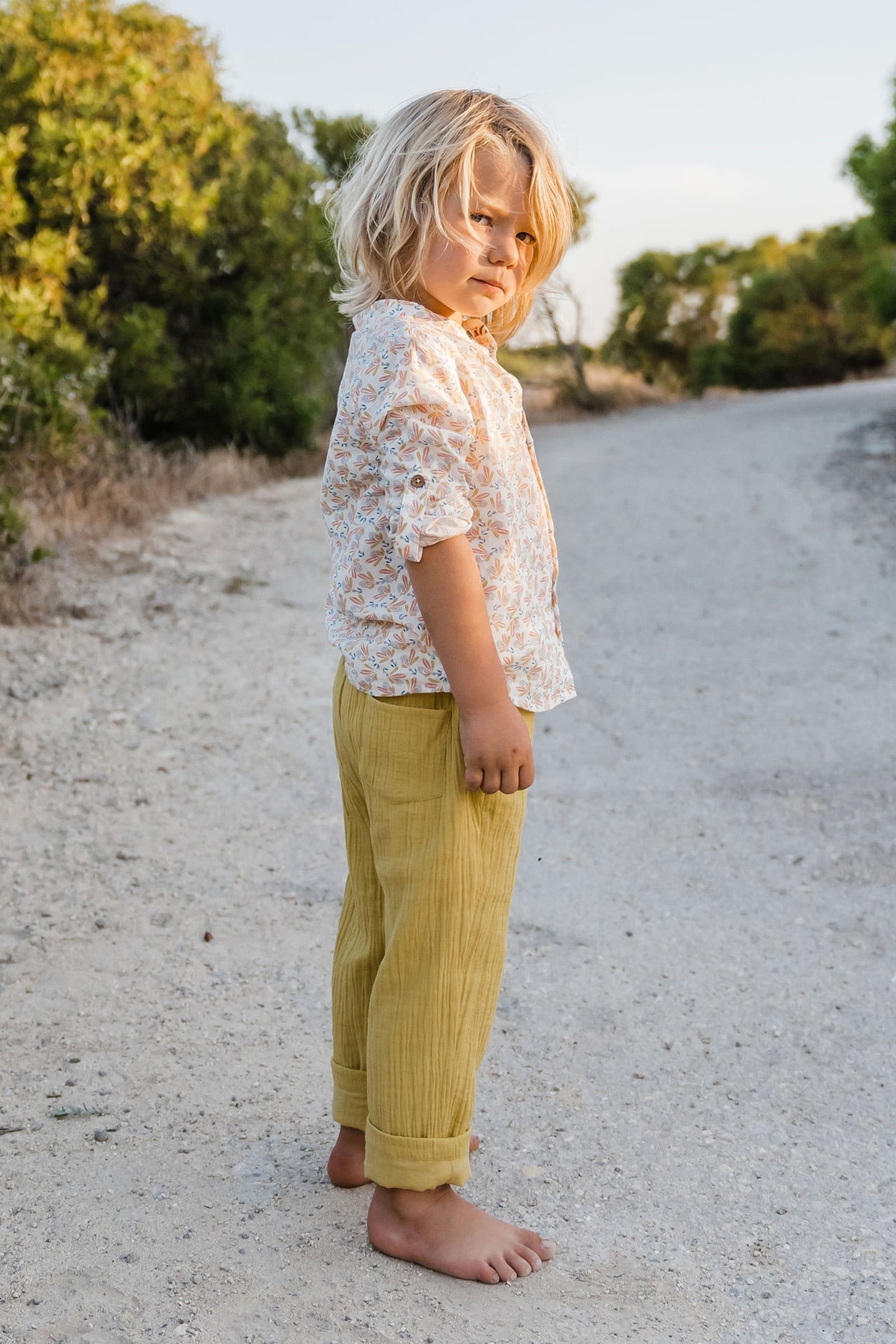 SHIRT AMOD CREAM PETALS 3