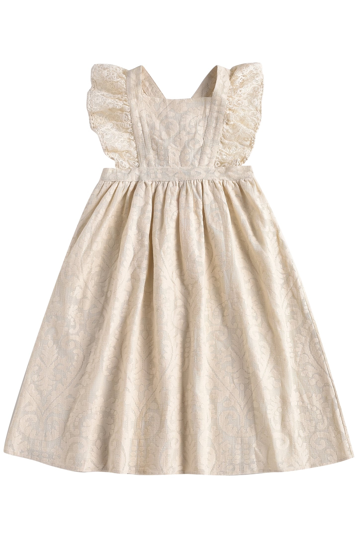 DRESS COSALA CREAM BAROQUE LACE 1