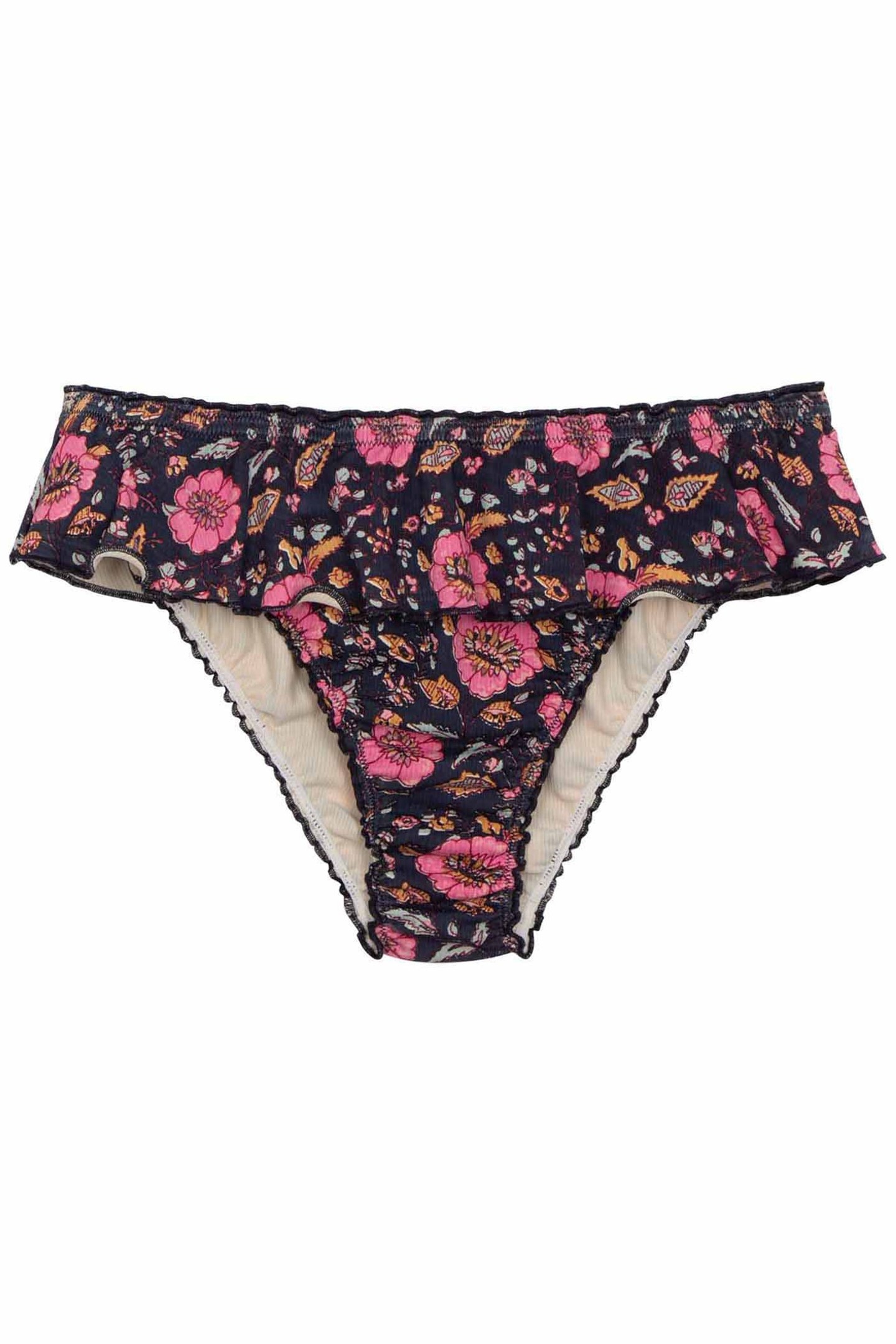 BIKINI - BOTTOM SIA BLACK FLOWERS 3