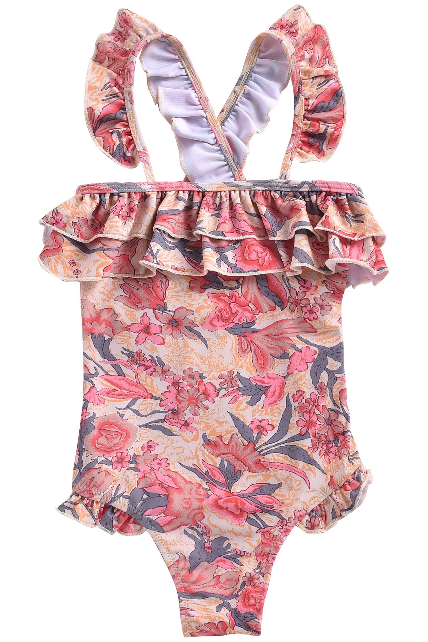 BATHING SUIT ZACATECAS PINK FLOWERS 2