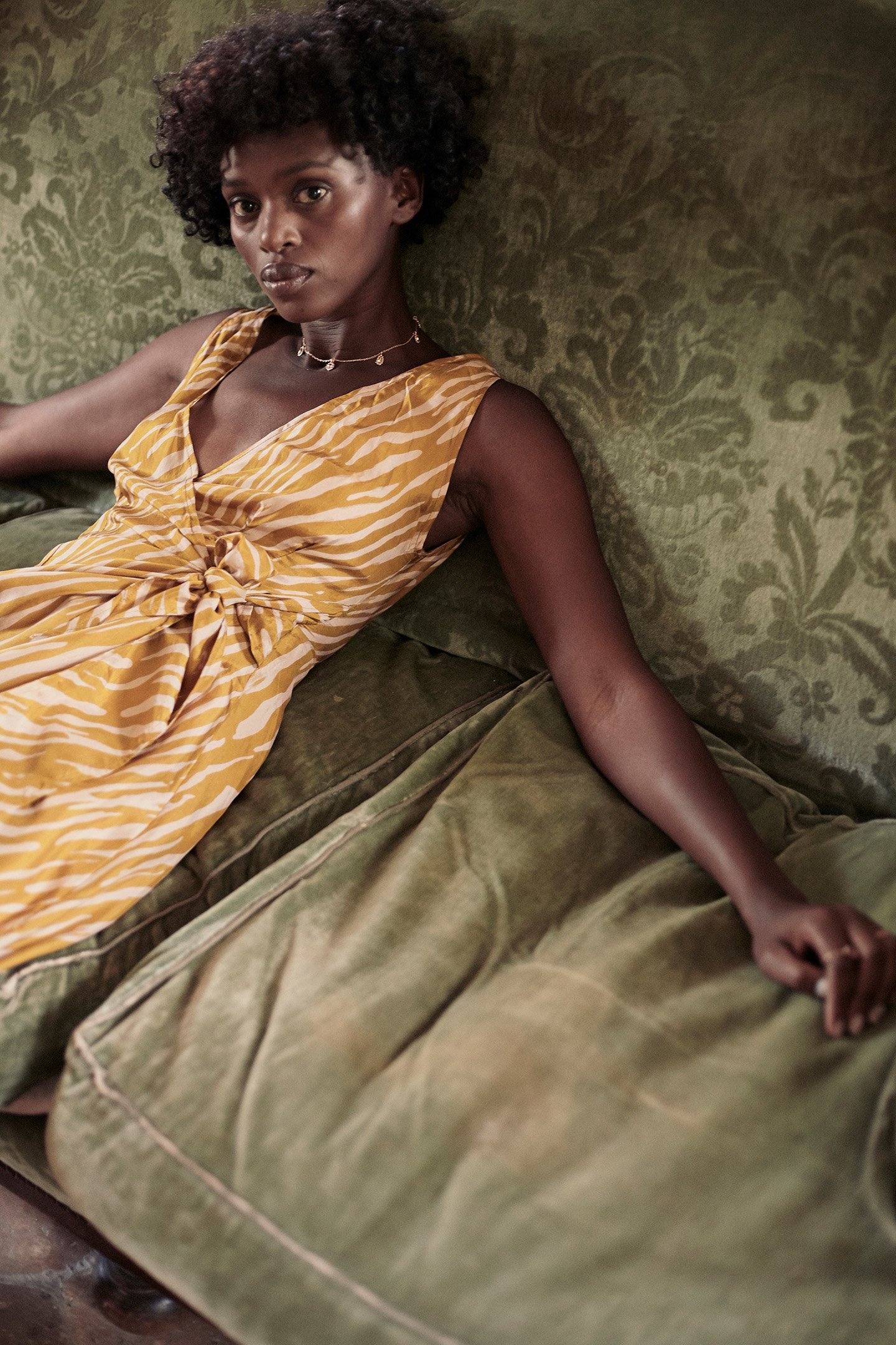 DRESS SUNNYVALE CINNAMON STRIPES 5