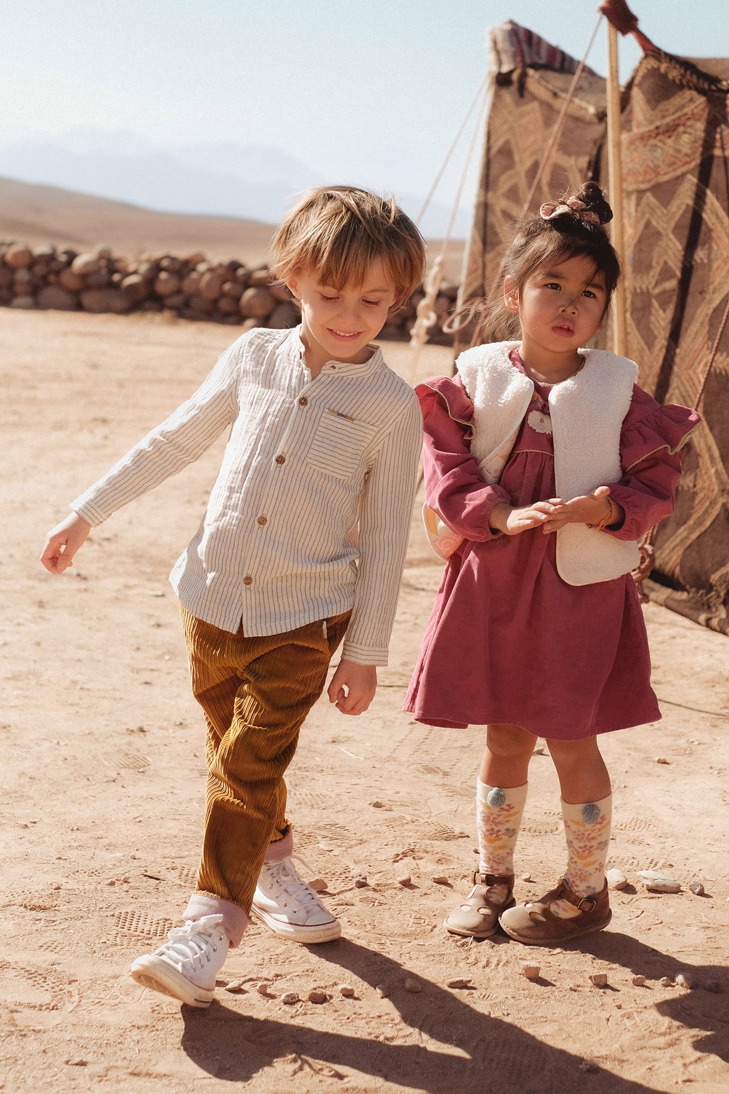 VEST FARAH CREAM PATCHWORK 7