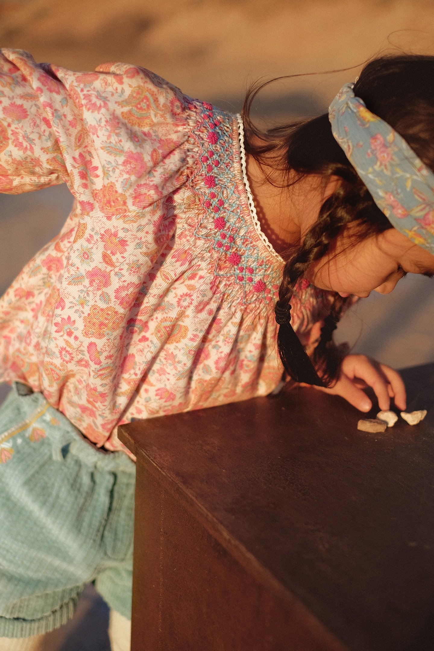 BLOUSE MAHINA CREAM FLOWER FIELDS 4