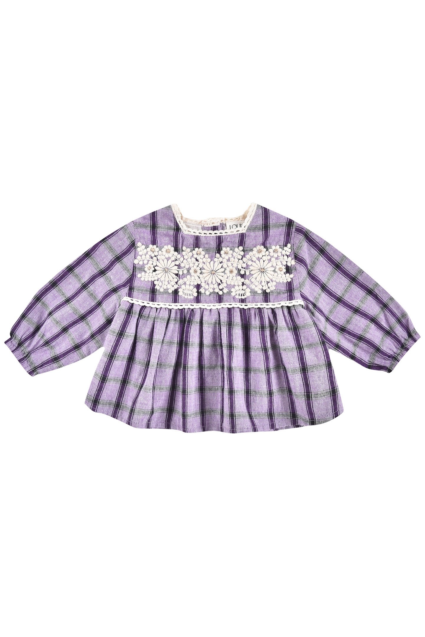 BLOUSE CARMILA PURPLE CHECKS 1