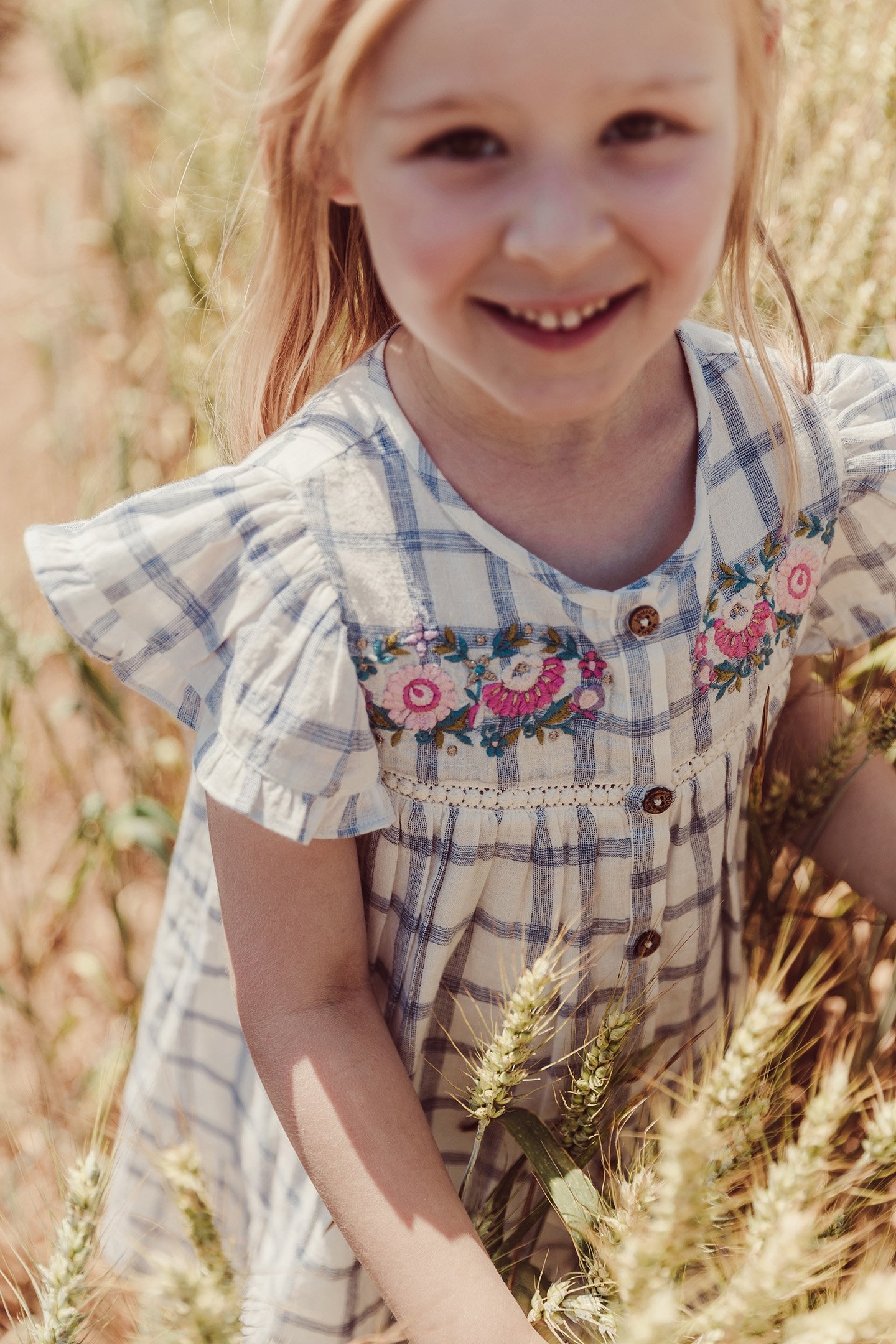 DRESS CARLINA BLUE RIVER CHECKS 6