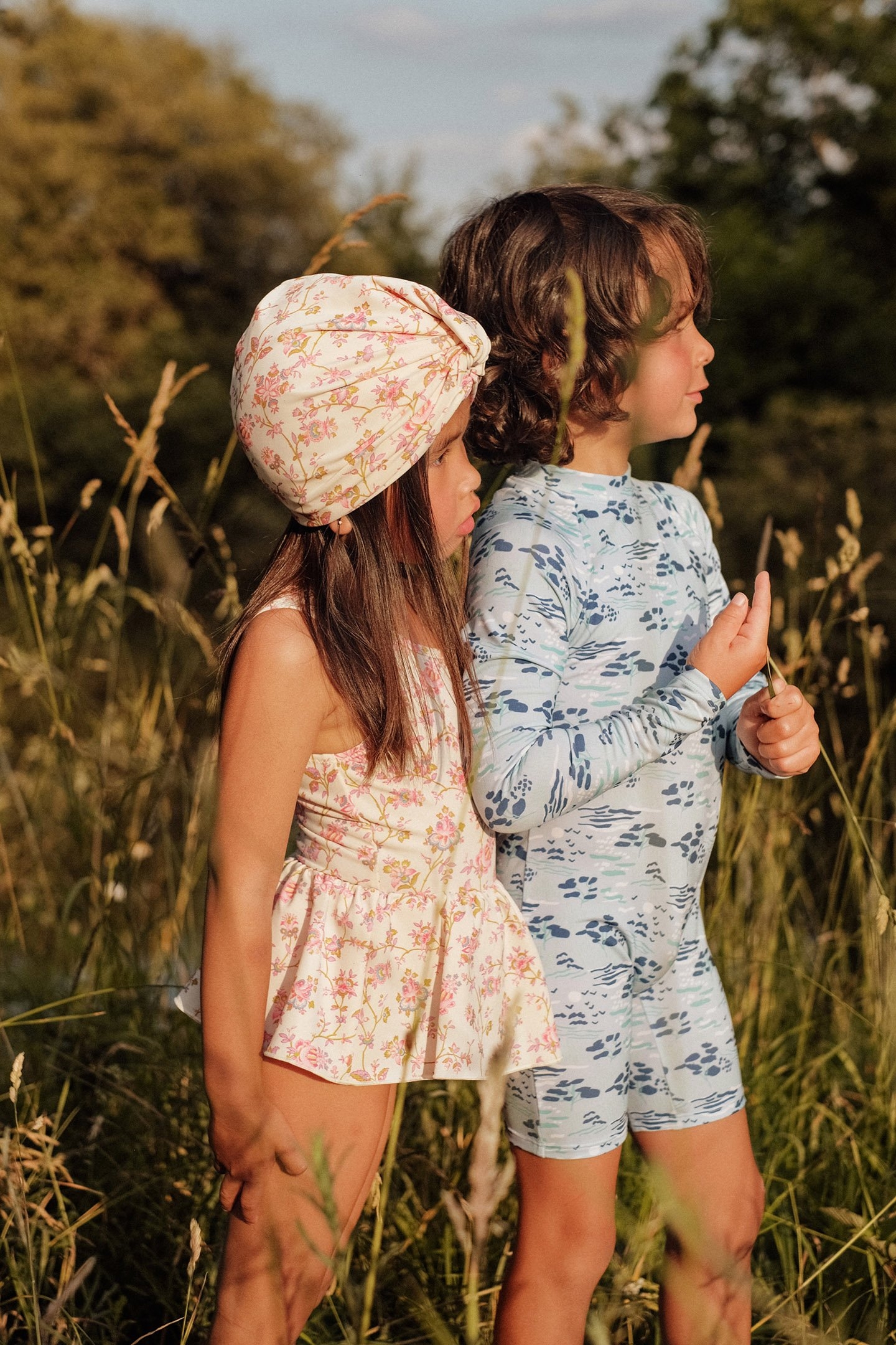 BATHING JUMPSUITS AMRIT BLUE PASTORAL FIELDS 7