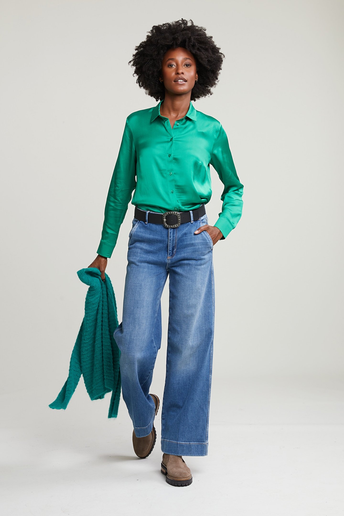 GREEN CLASSIC BLOUSE 3