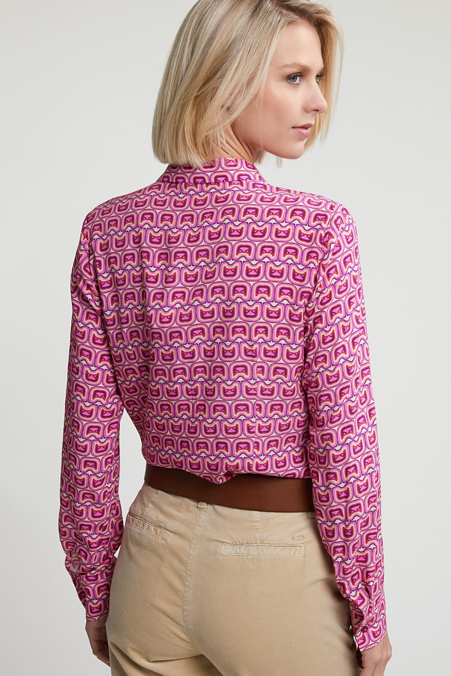 PINK/BEIGE FANTASY BLOUSE LONG SLEEVES 2