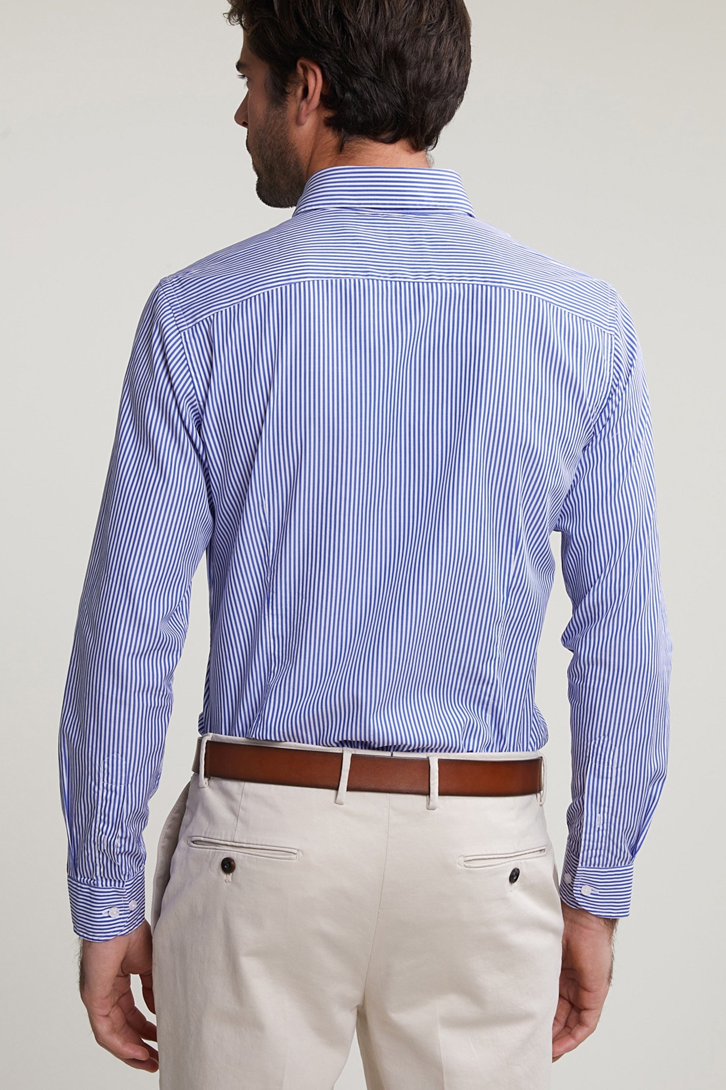 SLIM FIT STRIPED SHIRT BLUE/WHITE 2