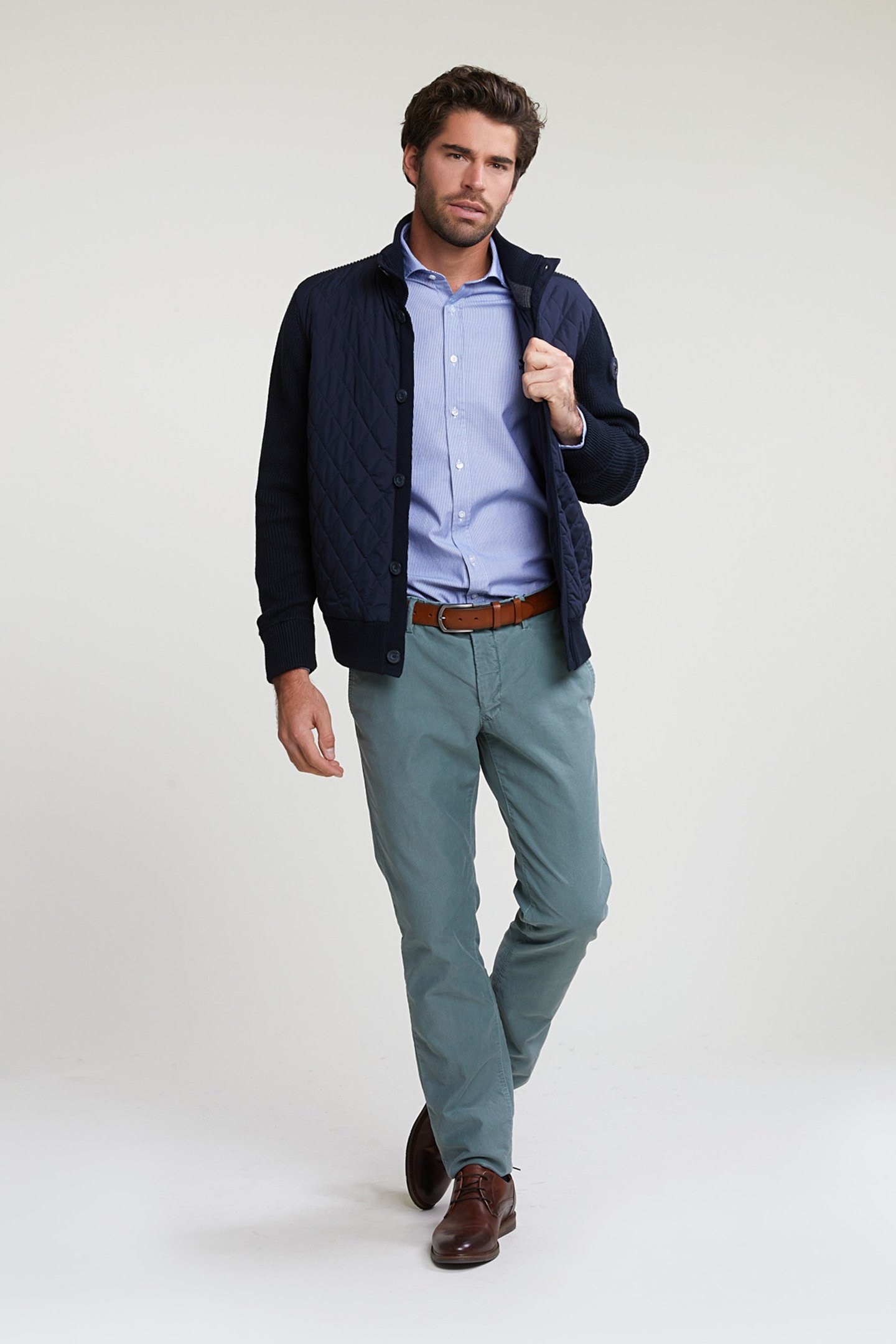 SLIM FIT STRIPED SHIRT BLUE/WHITE 3