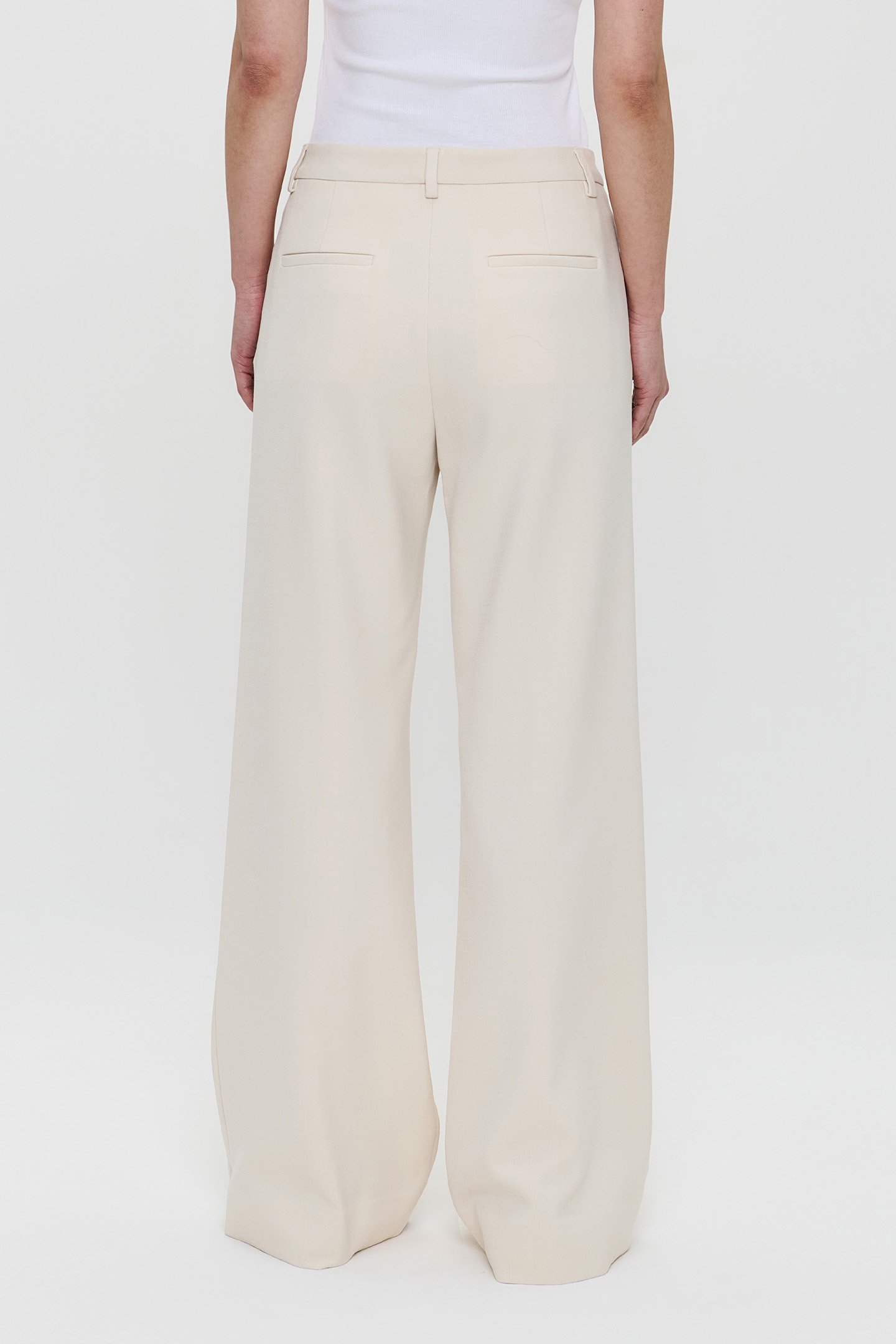 RELAXED FLARED PANTS CREAM 2