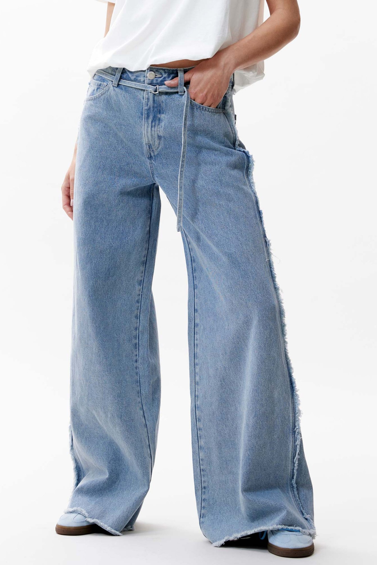 WIDE LEG JEANS STARLIGHT BLUE 1