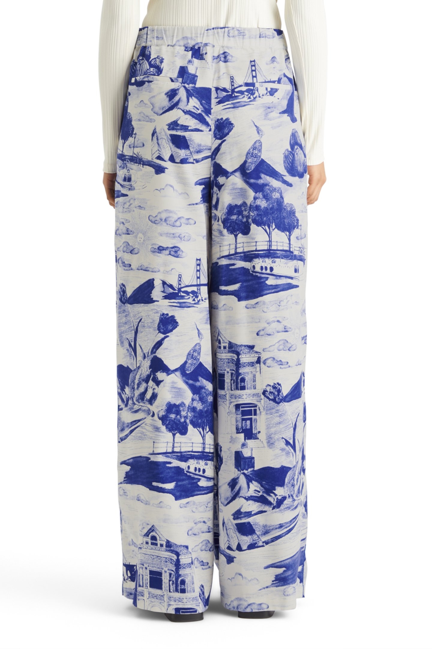 ELENI PRINTED PYJAMA PANT JOURNEY OF THE FREE MIND BLUE 2