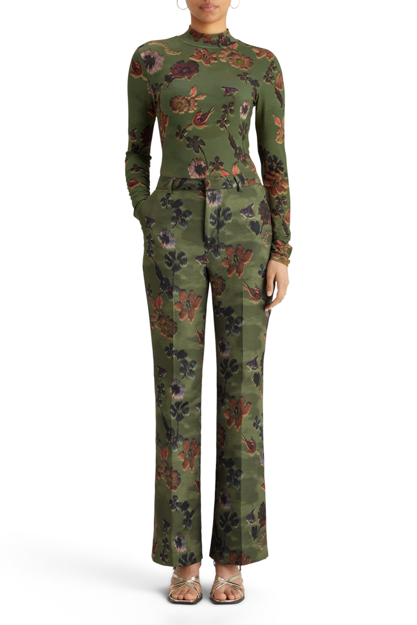 VIOLET POETRY TAPESTRY KICK FLARE PANT POETRY TAPESTRY MILIT 3