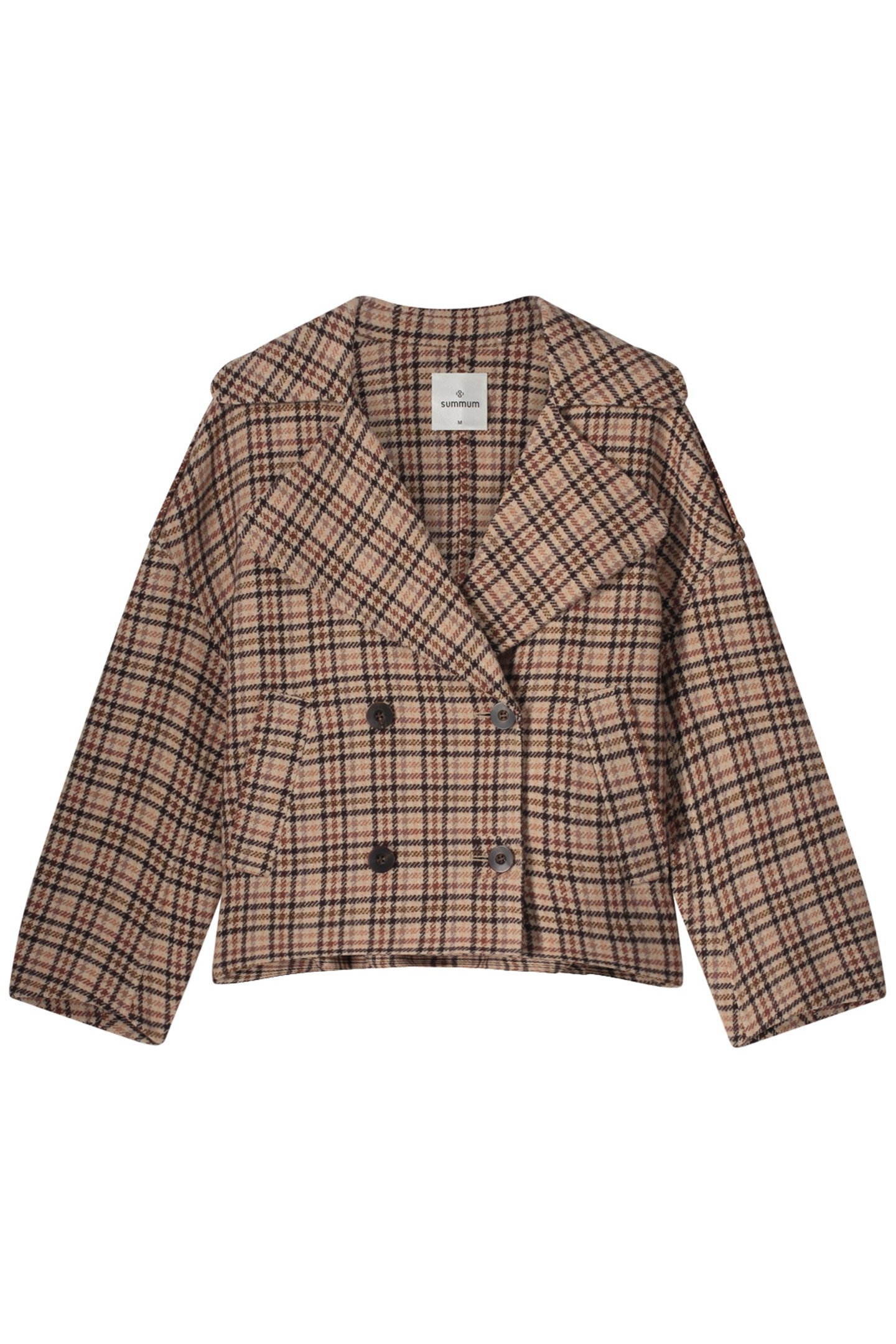 SHORT JACKET CHECK WOOL MULTICOLOUR 3