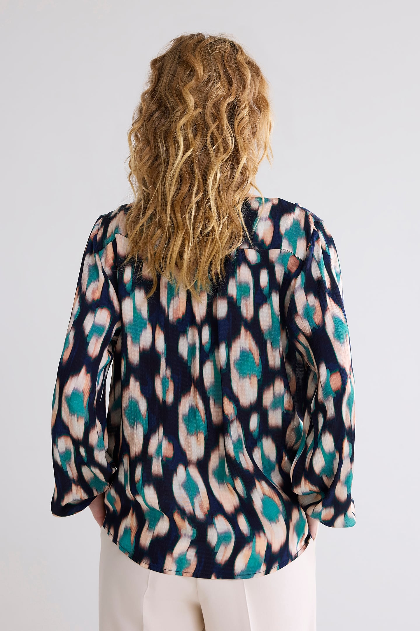 TOP PAINTED IKAT MIDNIGHT BLUE 2