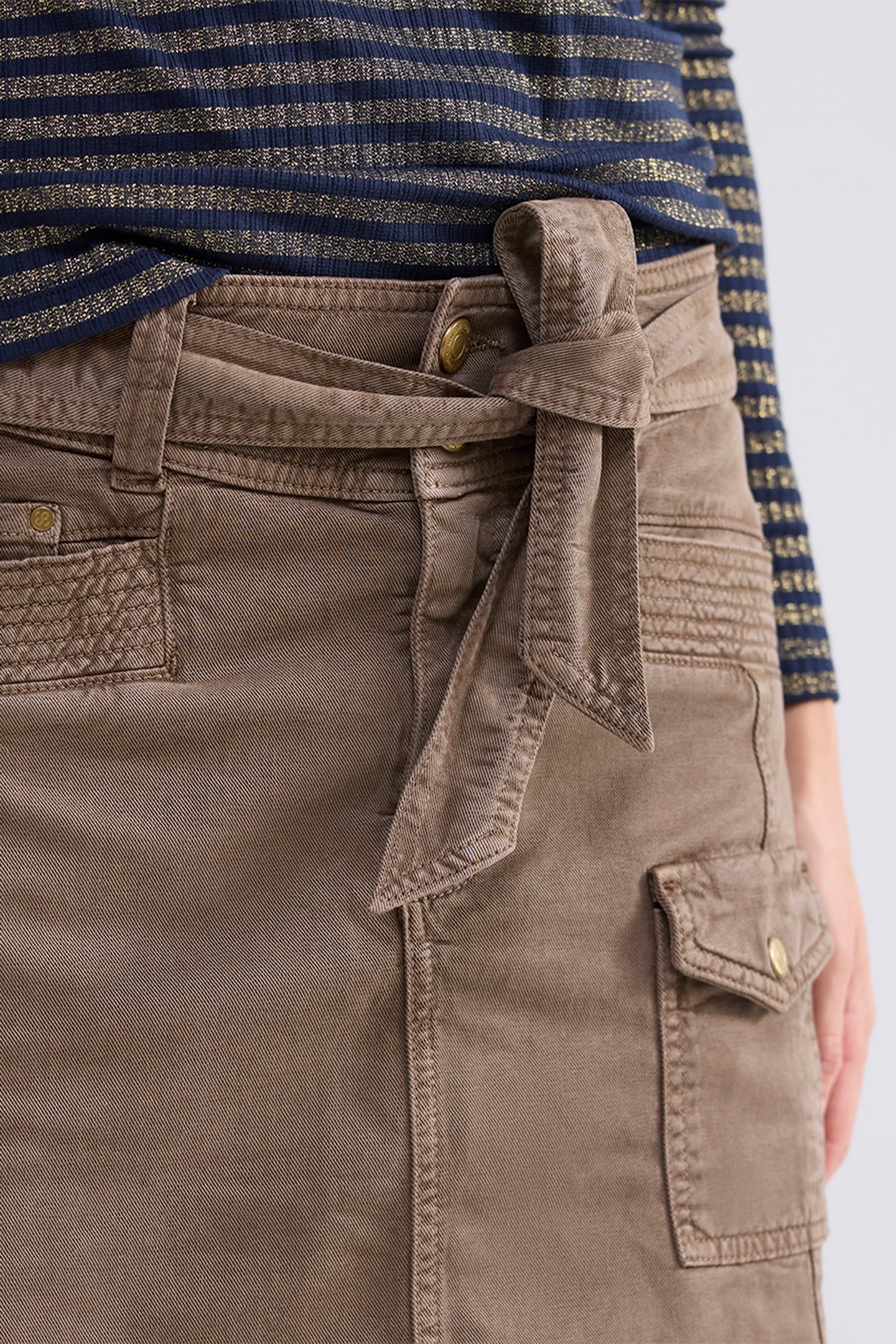 CARGO SKIRT ARMY STRETCH TWILL OLIVE 4