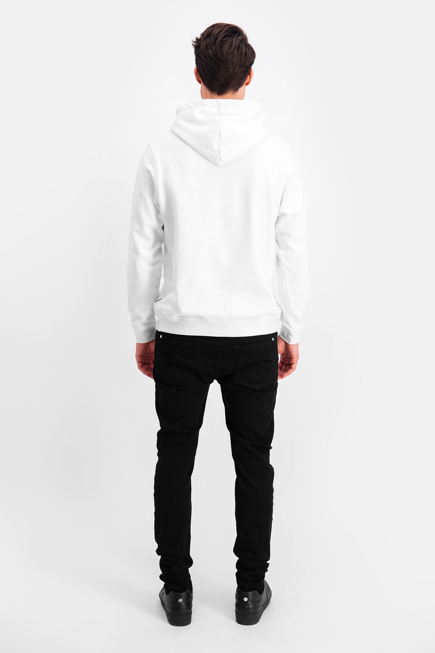 BALR. BRAND STRAIGHT HOODIE WHITE 2