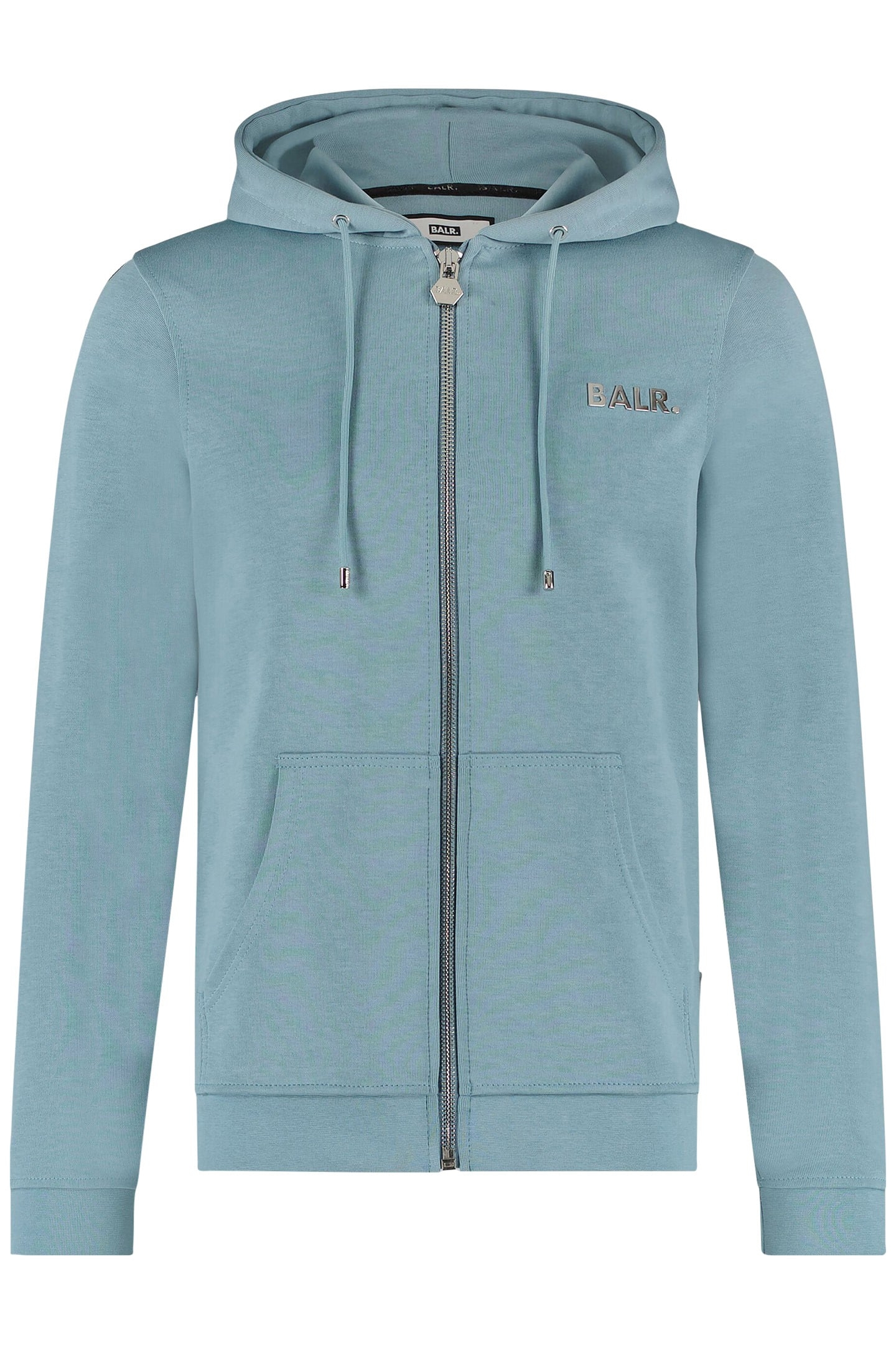 Q-SERIES STRAIGHT ZIP THRU HOODIE STONE BLUE 4