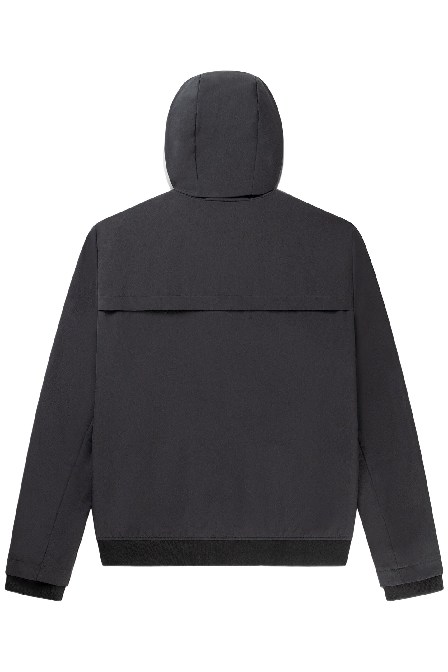 ALEC HOODED WINDBREAKER JACKET JET BLACK 4