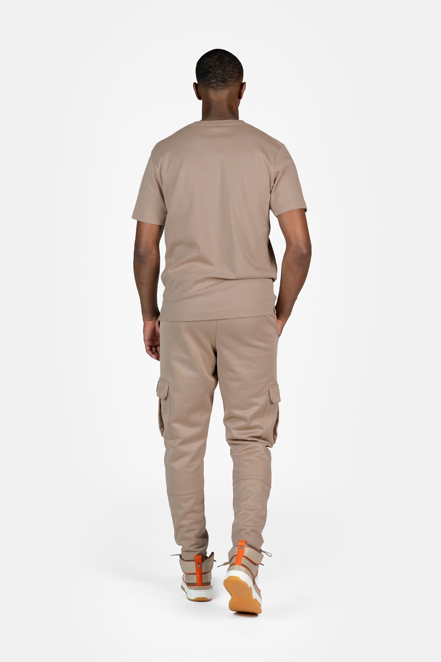 Q+ REGULAR FIT CARGO PANTS WARM TAUPE 3