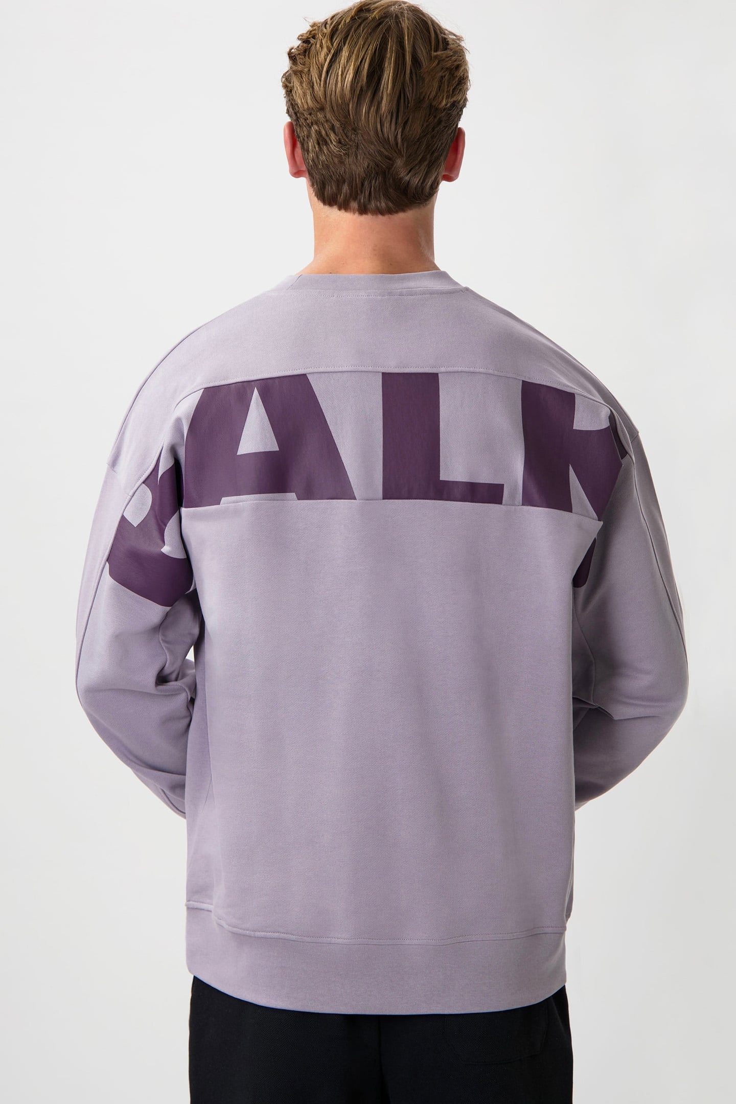 GAME DAY BOX FIT CREWNECK ULTIMATE GRAPE 2