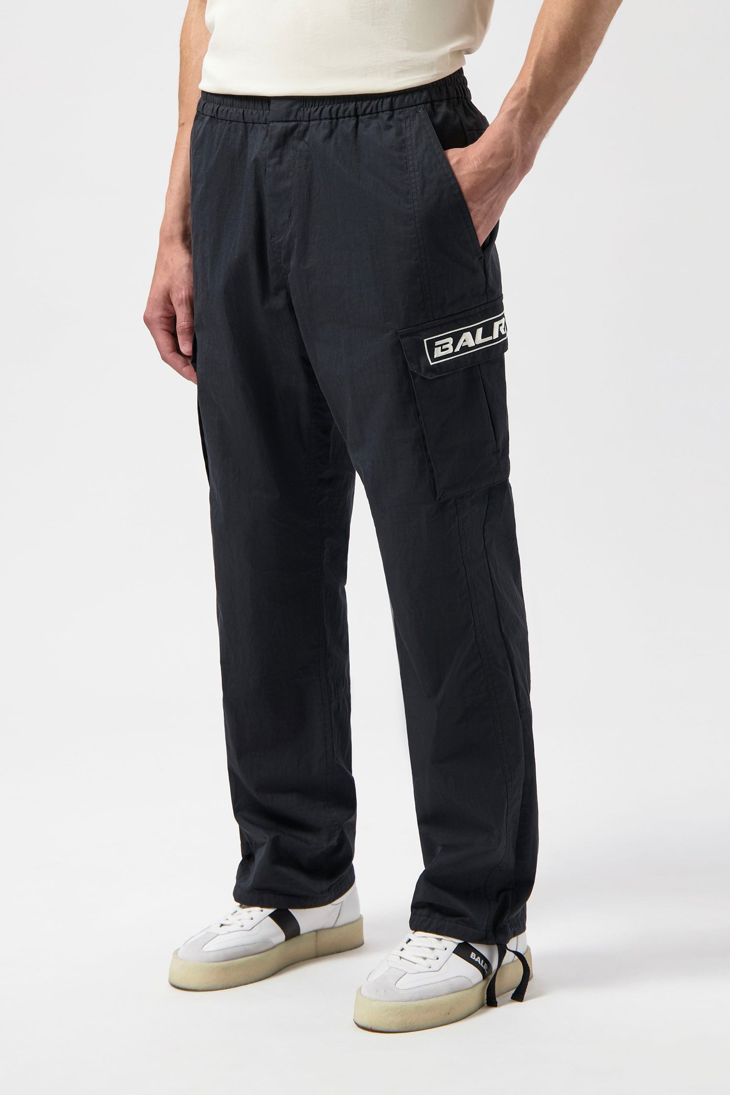 THE CLUB REGULAR STRAIGHT FIT CARGO PANTS JET BLACK 1