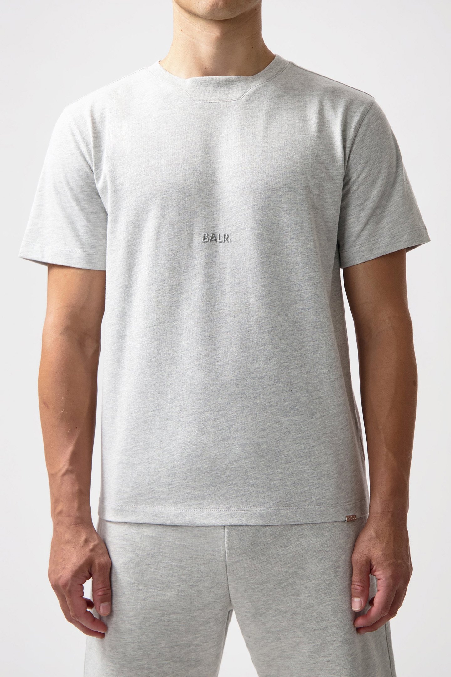 LOGO T-SHIRT LT GREY MELANGE 1