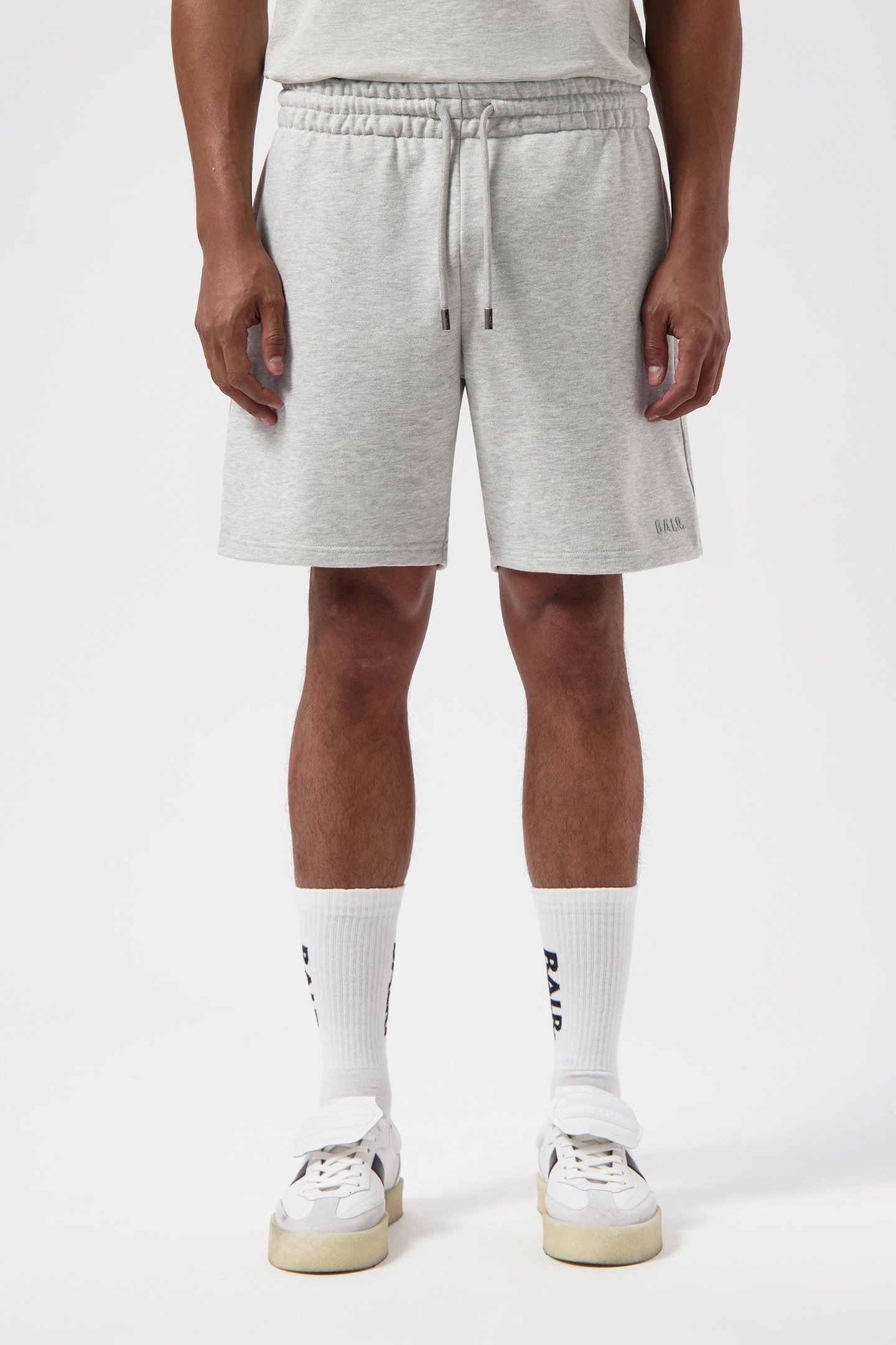 LOGO SHORTS LT GREY MELANGE 1