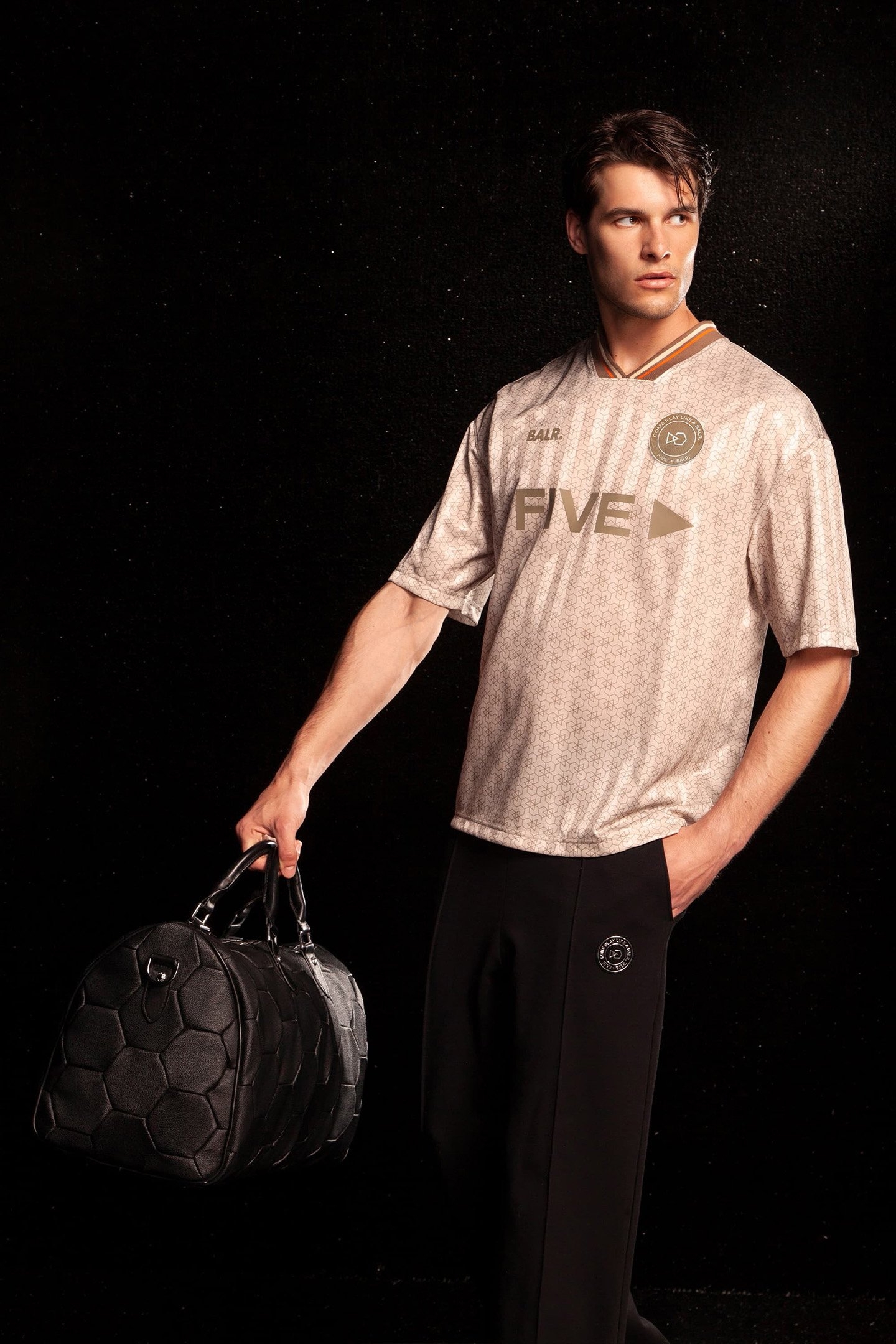 BALR. X FIVE STRAIGHT PANTS JET BLACK 4