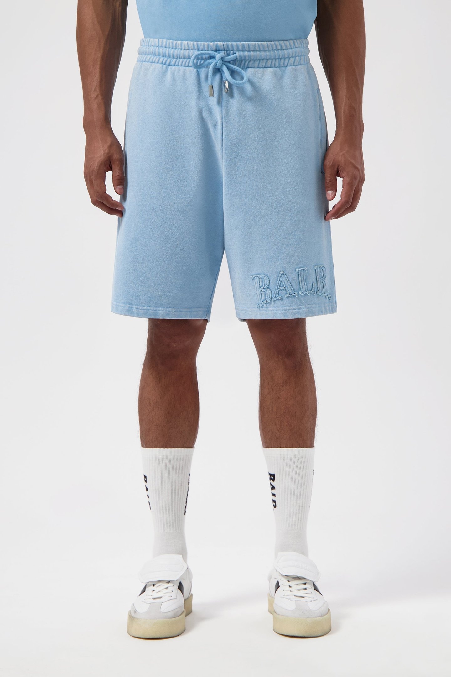 URBAN WASHED SWEAT SHORTS BREEZE BLUE 1