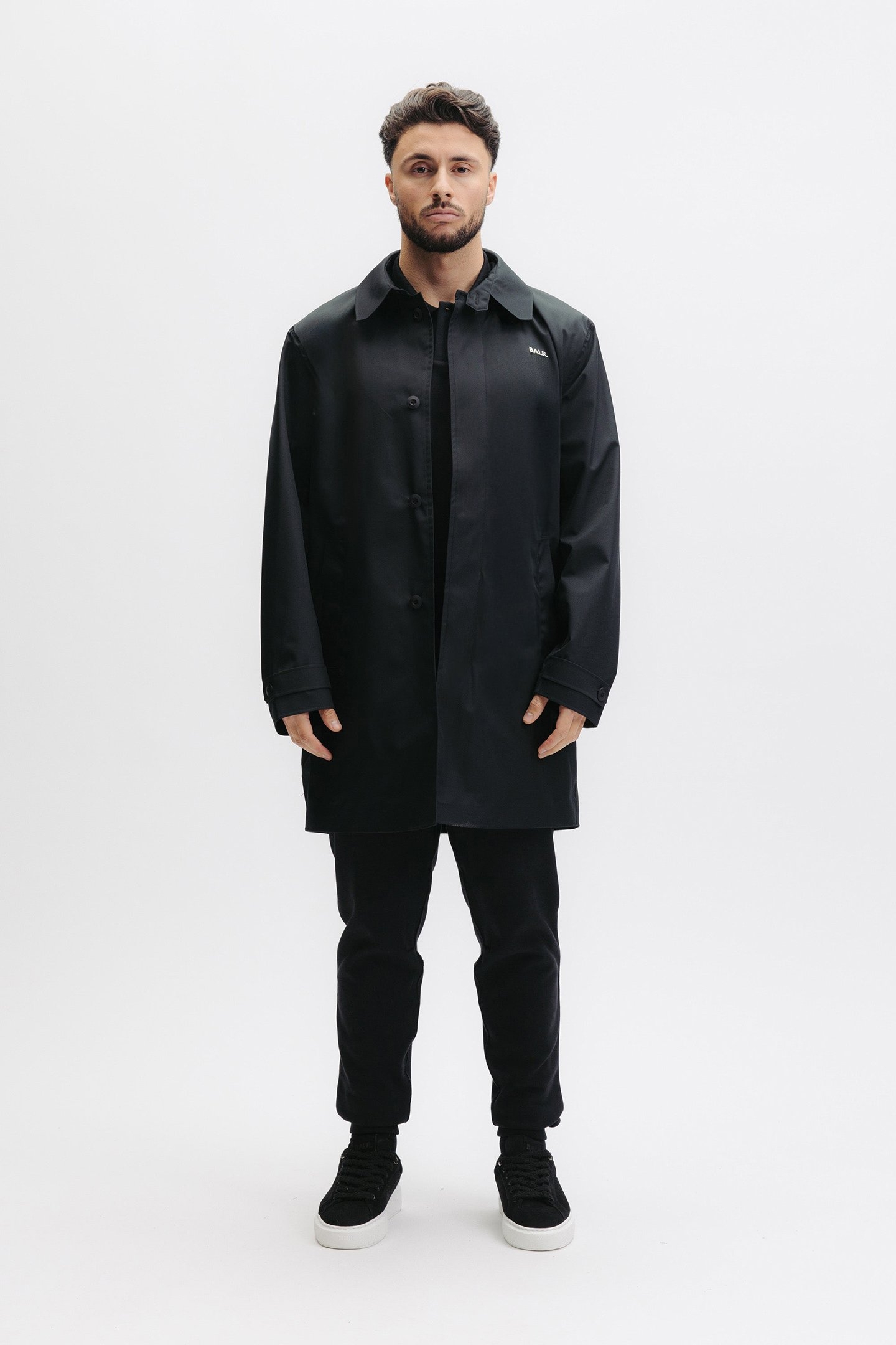 Q SERIES TRENCH COAT JET BLACK 1