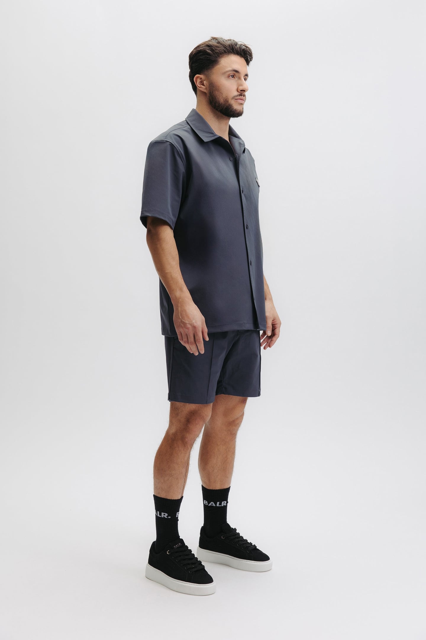 HEX-SERIES RELAXED SHORT SLEEVE OVERSHIRT EBONY BLUE 5