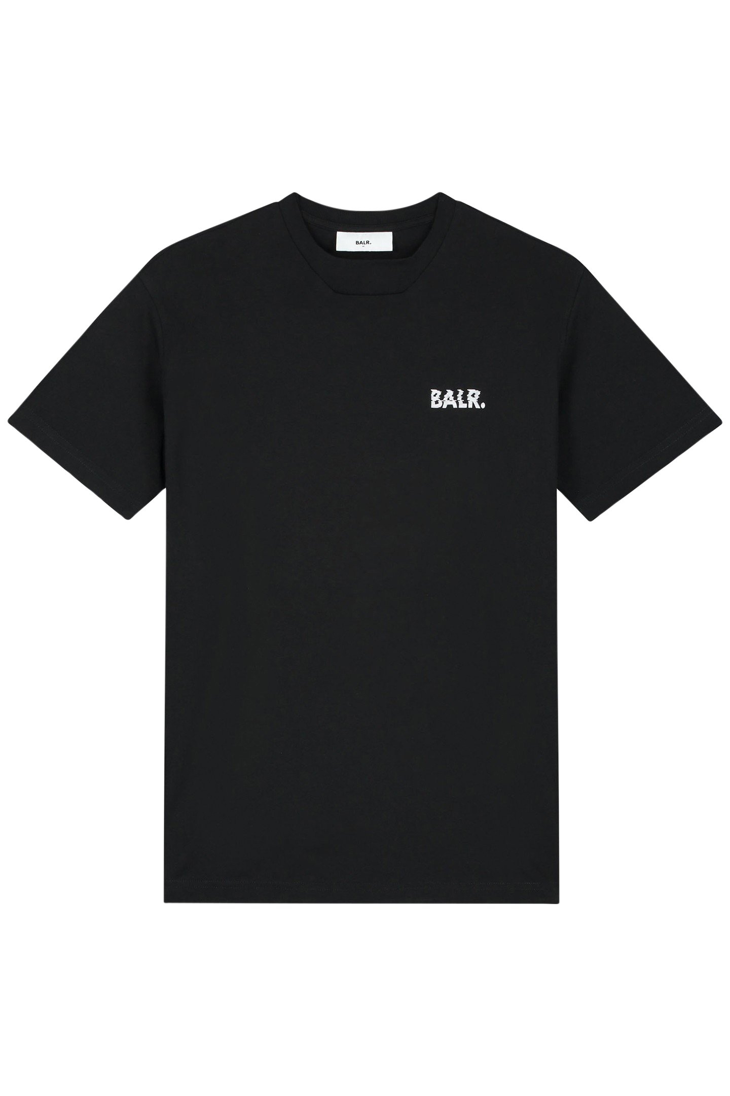 NECKLINE CHEST LOGO T-SHIRT JET BLACK 1