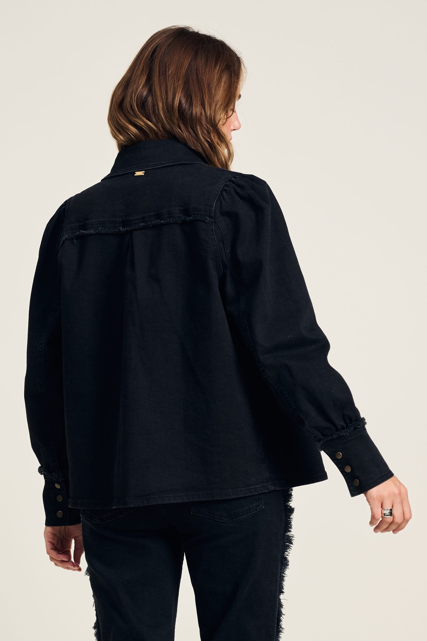 BLOUSE - DENIM WASHED BLACK 2