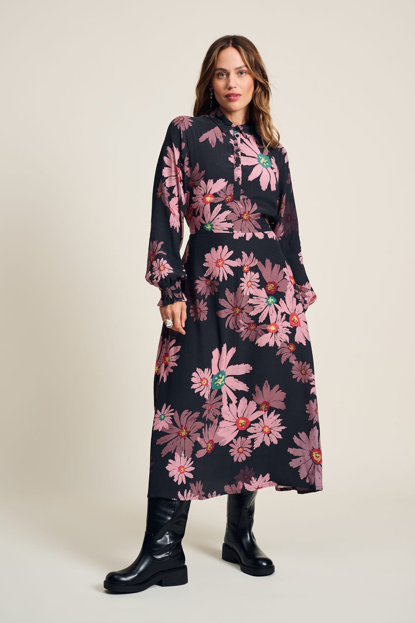 DRESS - BIG BLOOMING PINK 1