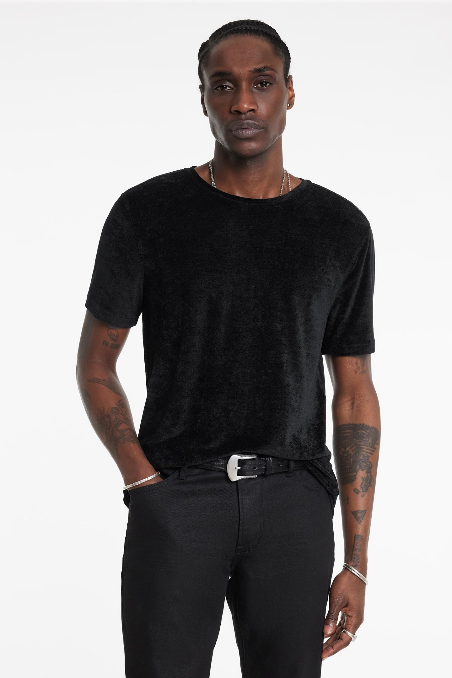 CAMINHA REGULAR FIT SS CREW WITH SHOULDE BLACK 1