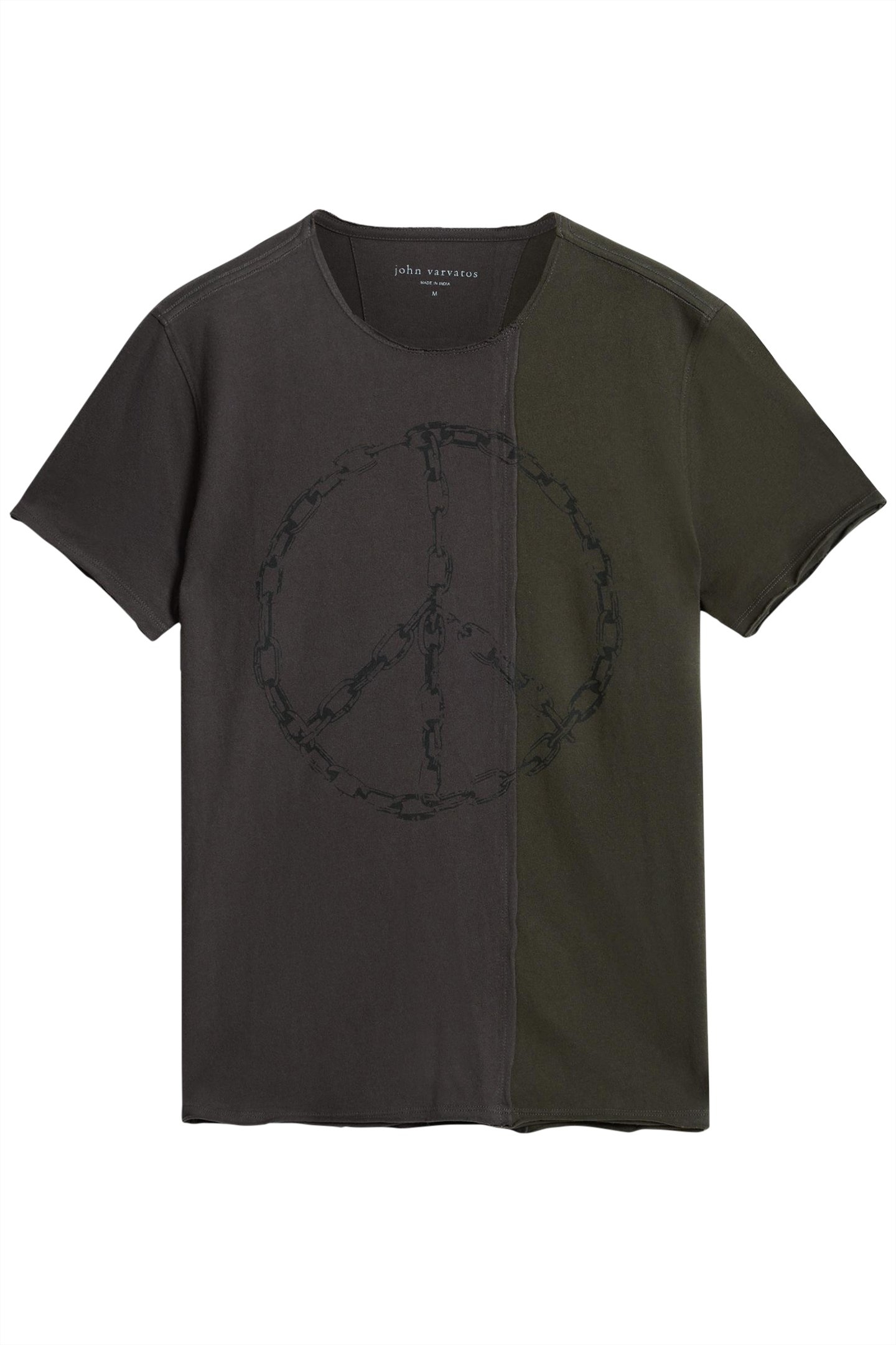 SS RAW EDGE 2 PANEL - CHAIN PEACE CHARCOAL 2